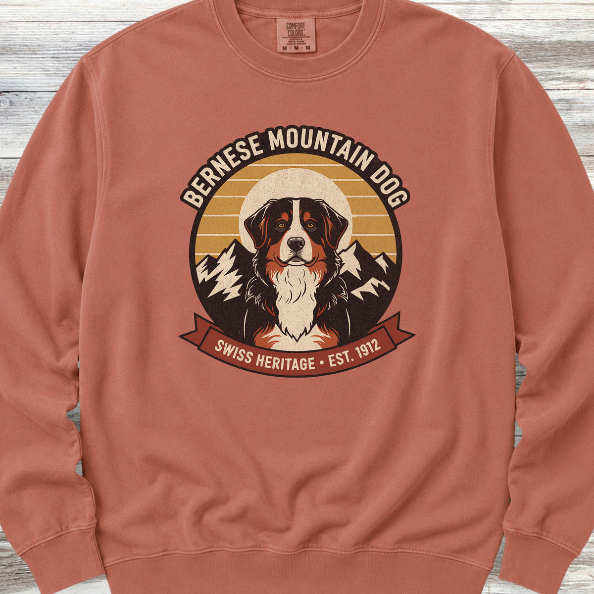 Bernese Mountain Dog Heritage Sweatshirt - Terracotta