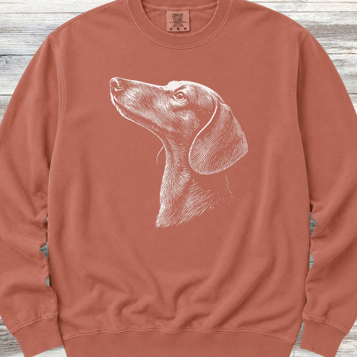 Dachshund Loyalty Sweatshirt - Terracotta
