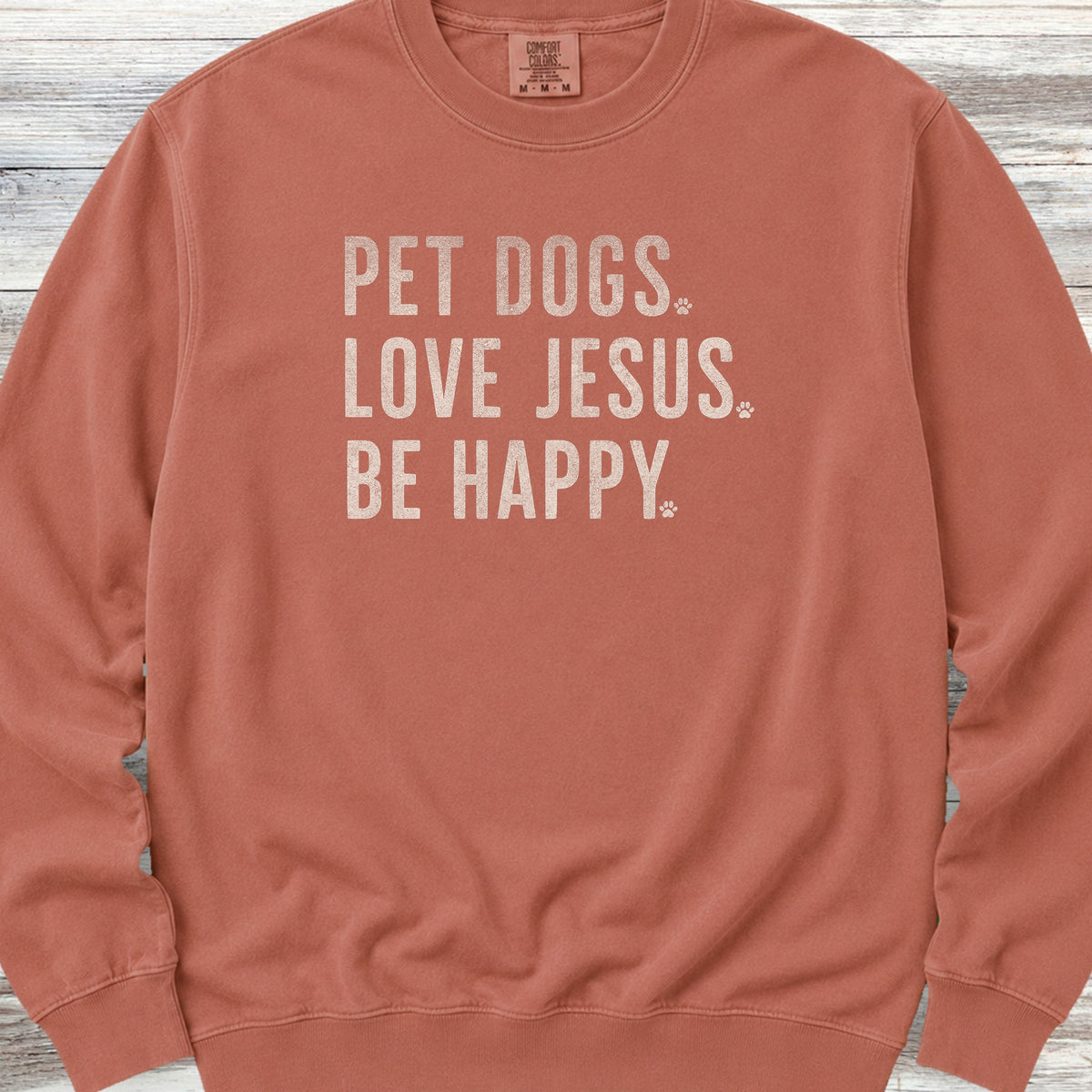 Love Jesus Sweatshirt - Terracotta