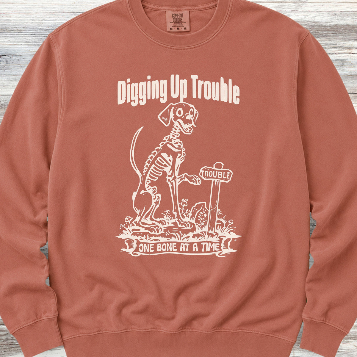 Digging Up Trouble Sweatshirt - Terracotta