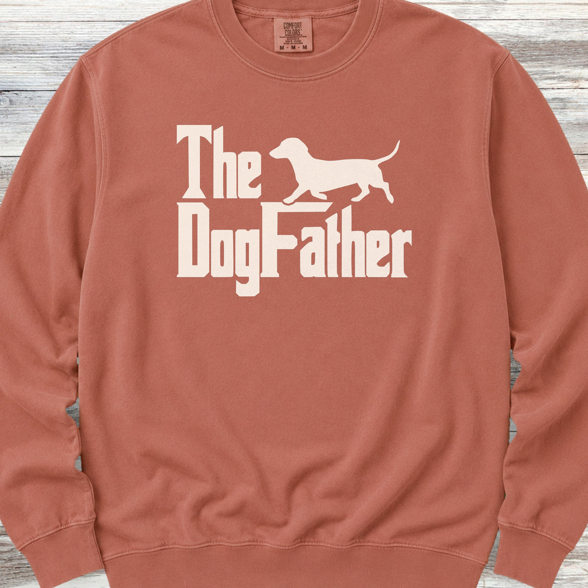 Dachshund Dog Father Sweatshirt - Terracotta