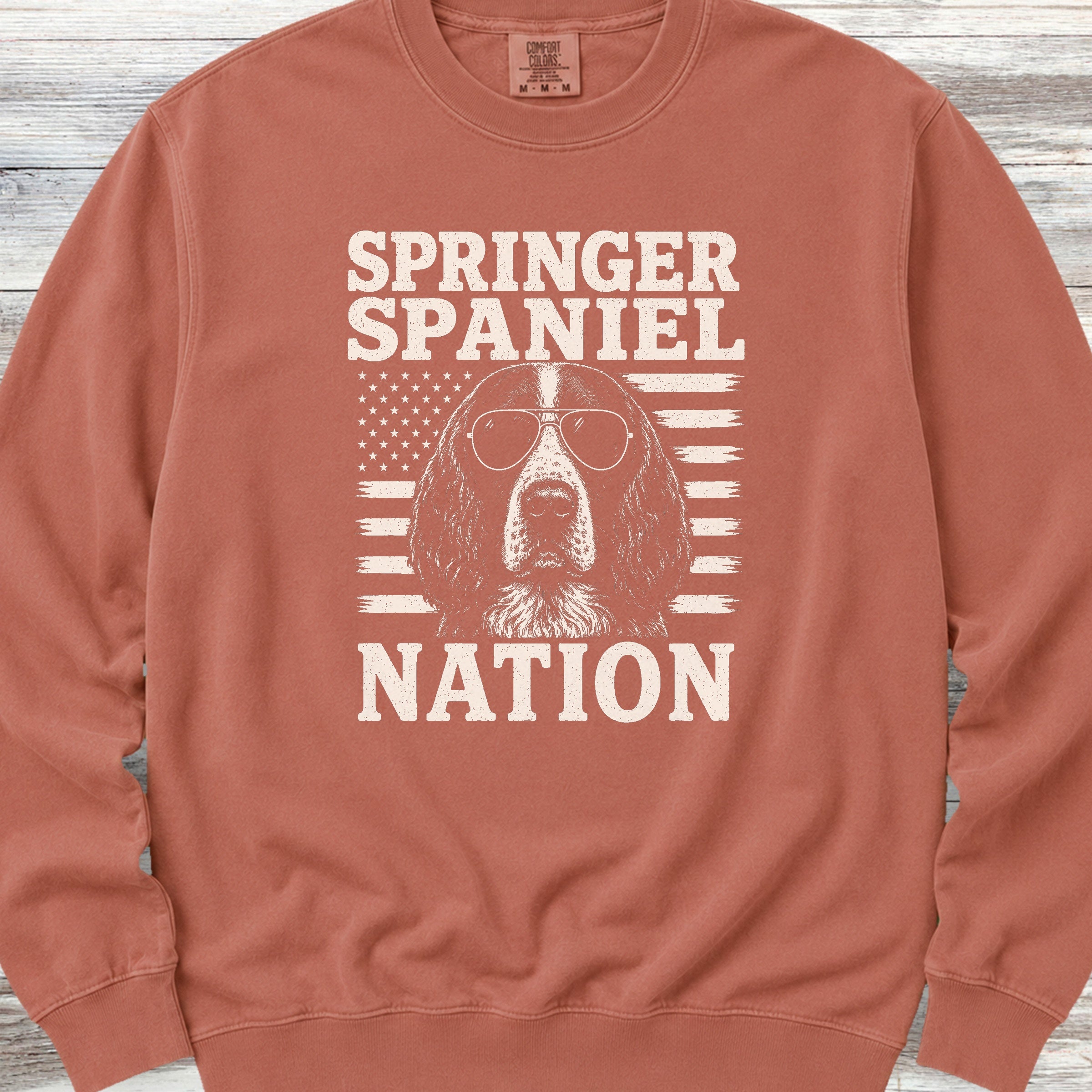 English Springer Spaniel Nation Sweatshirt - Terracotta