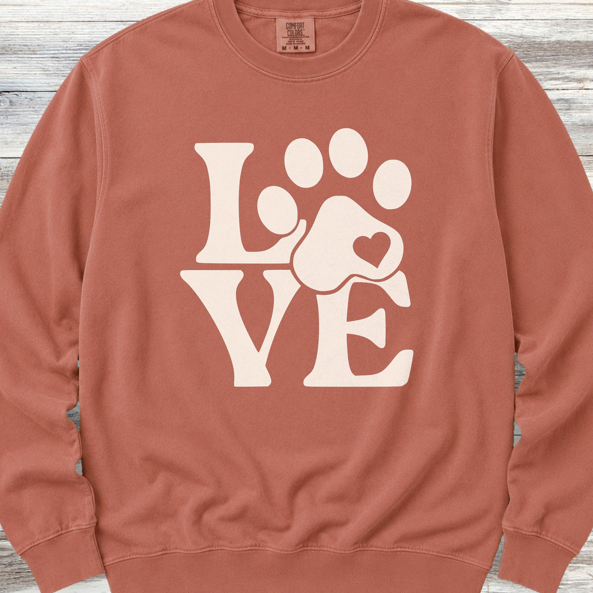 Love Sweatshirt - Terracotta