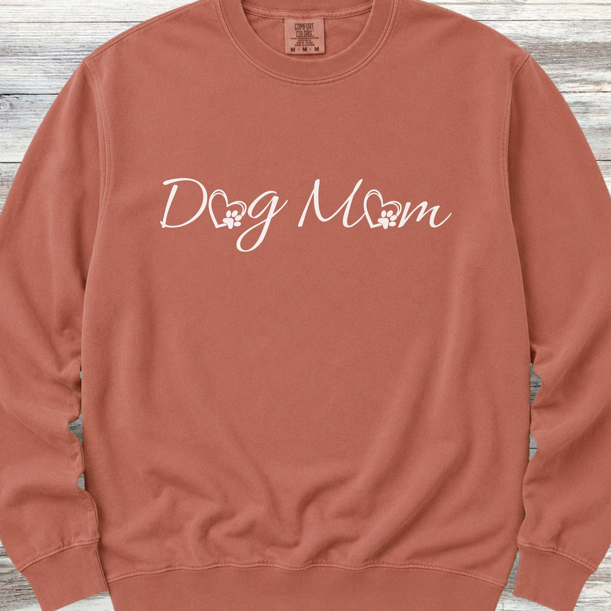 Dog Mom Love Sweatshirt - Terracotta