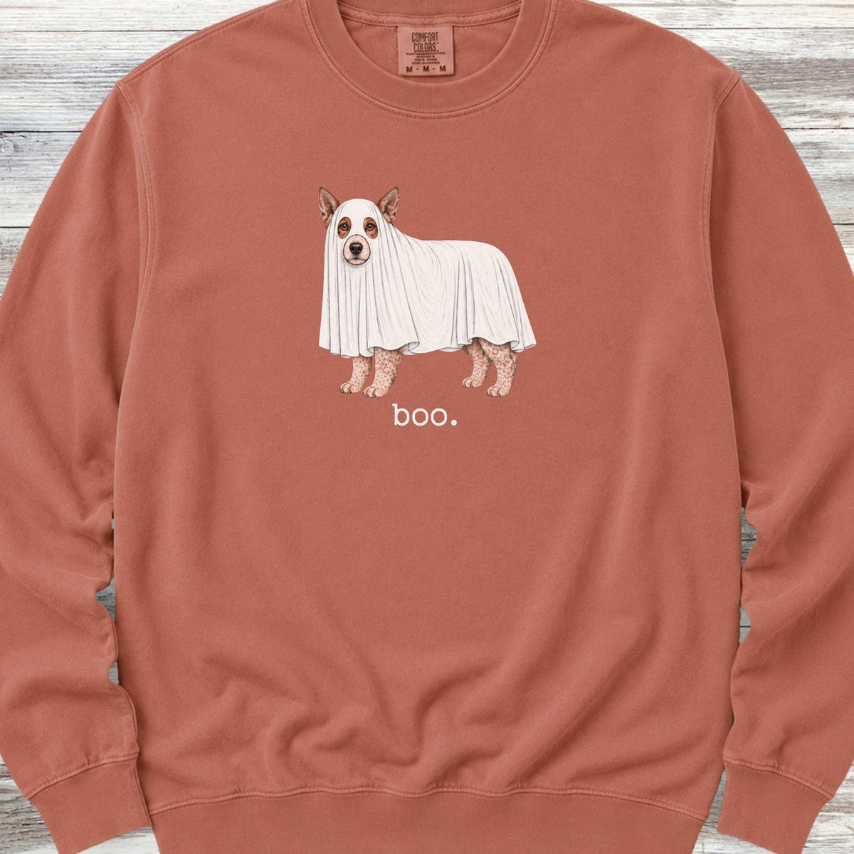 Australian Cattle Dog Red Boo Sweatshirt - Terracotta