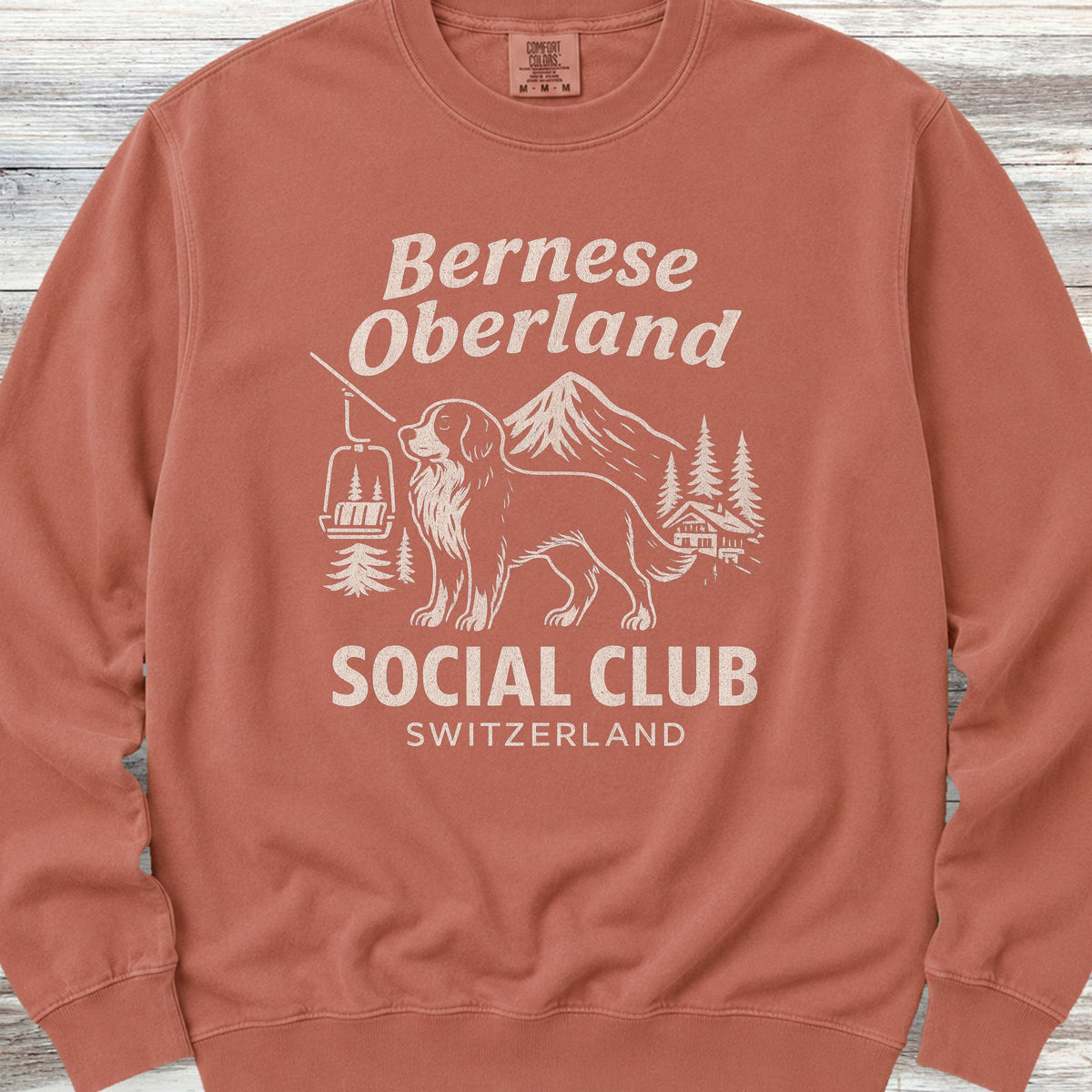 Bernese Mountain Dog Oberland Sweatshirt - Terracotta