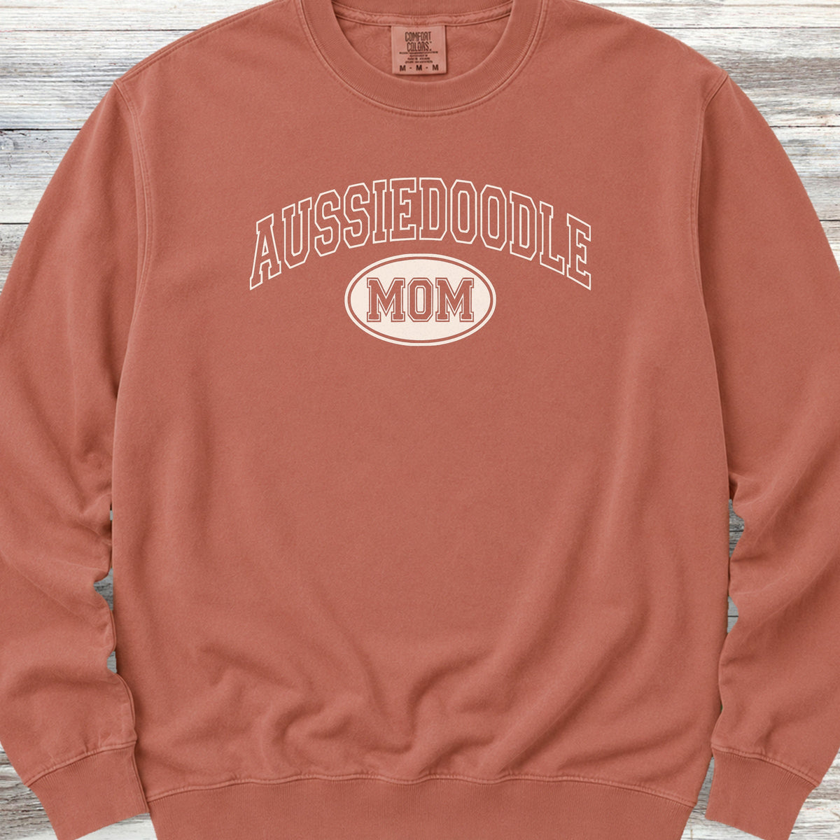 Aussiedoodle University Mom Sweatshirt - Terracotta
