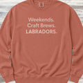 Labrador Retriever Brews Sweatshirt - Terracotta