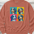 Bernedoodle Pop Art Sweatshirt - Terracotta