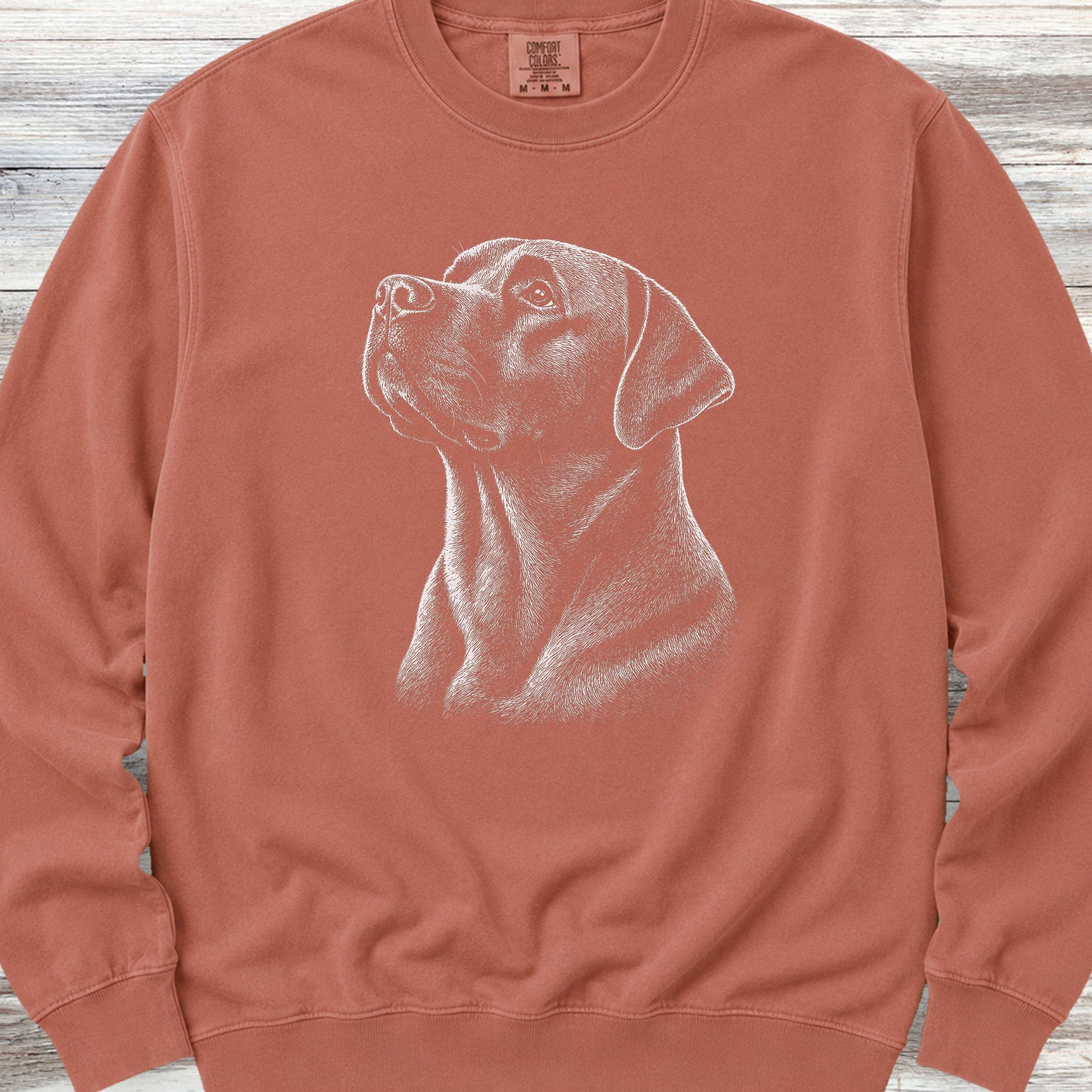 Labrador Retriever Loyalty Sweatshirt - Terracotta