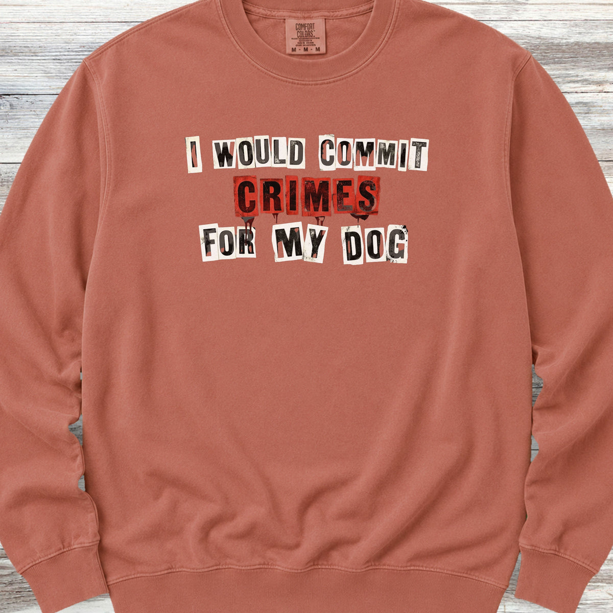 Dog Crimes Sweatshirt - Terracotta