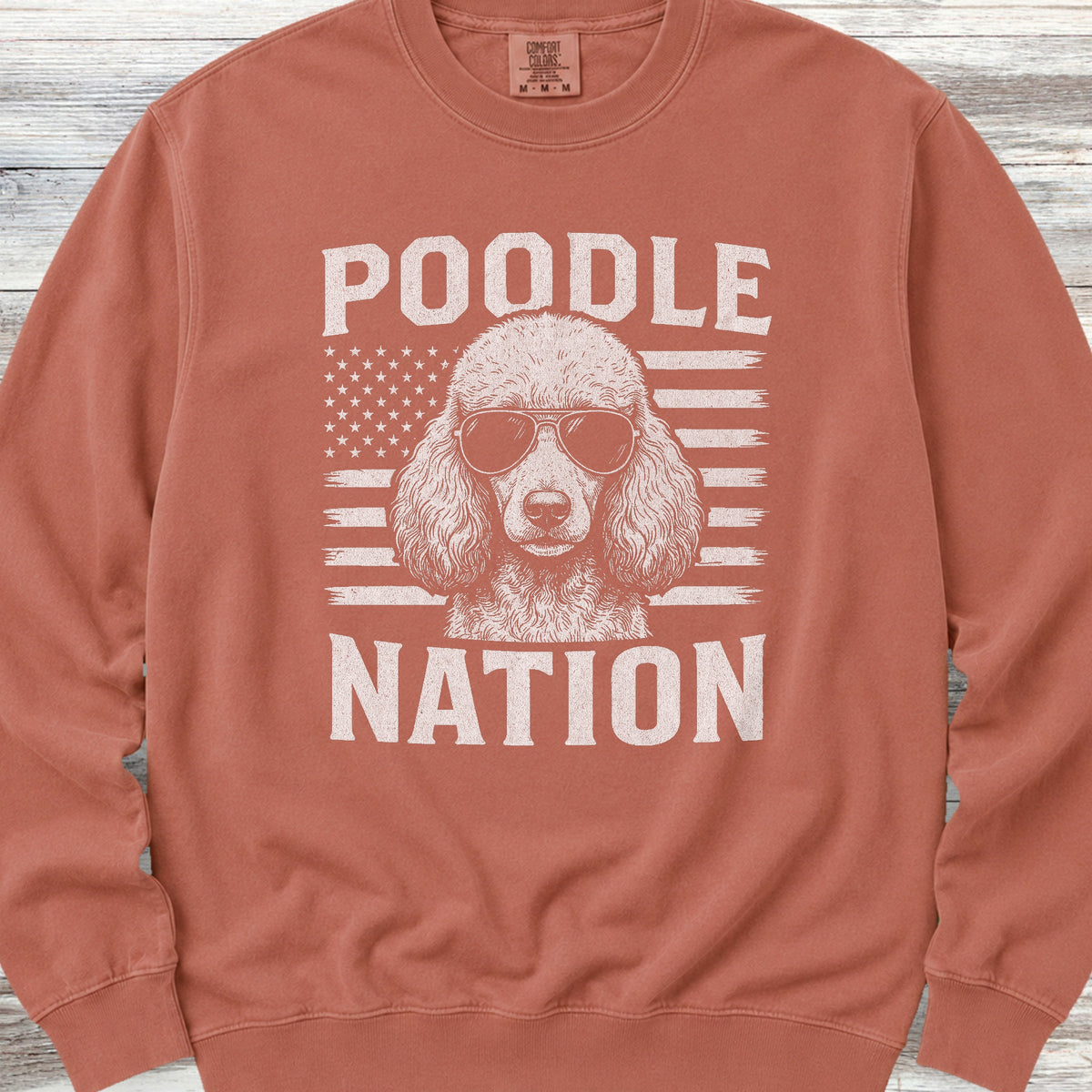Poodle Nation Sweatshirt - Terracotta