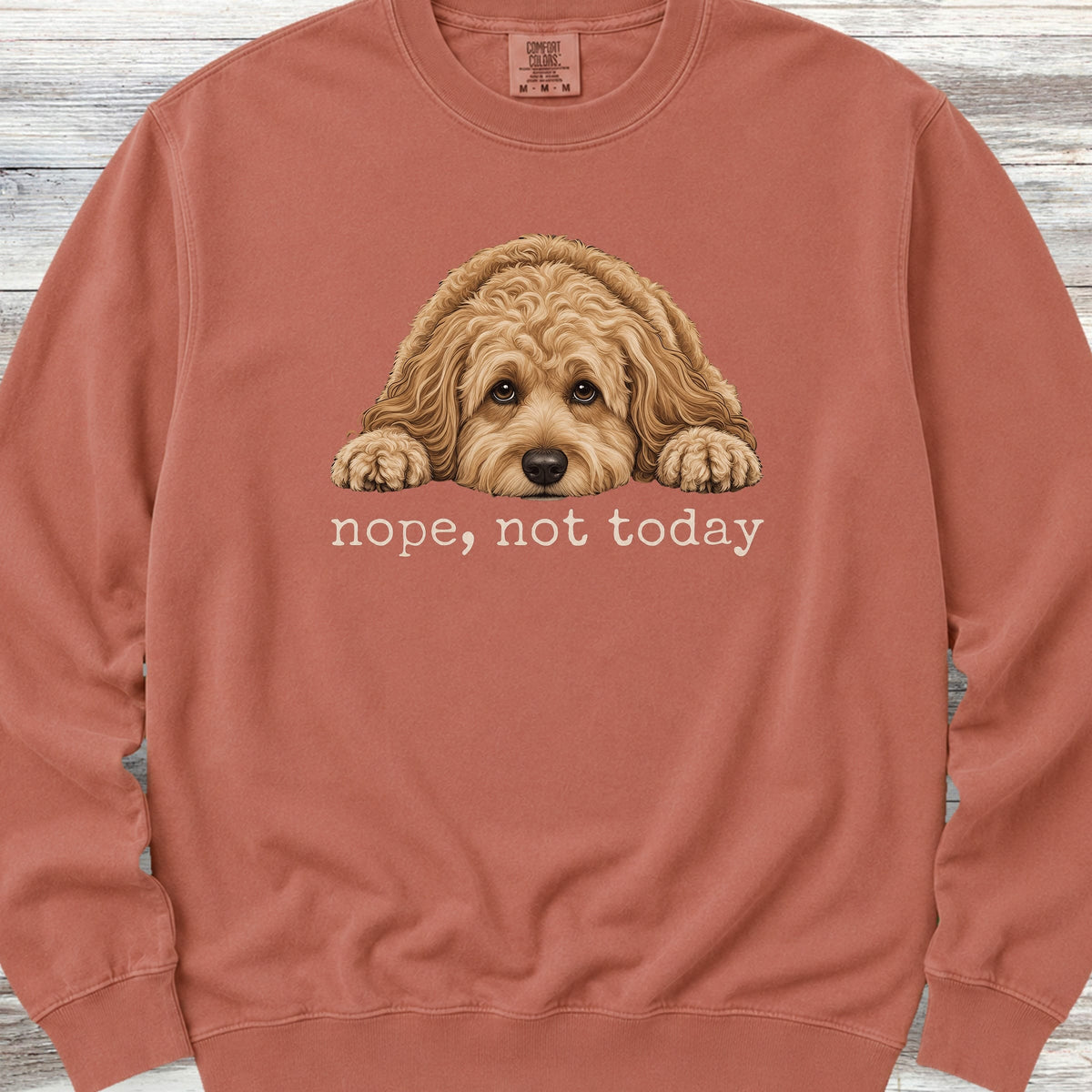 Cockapoo Nope Sweatshirt - Terracotta