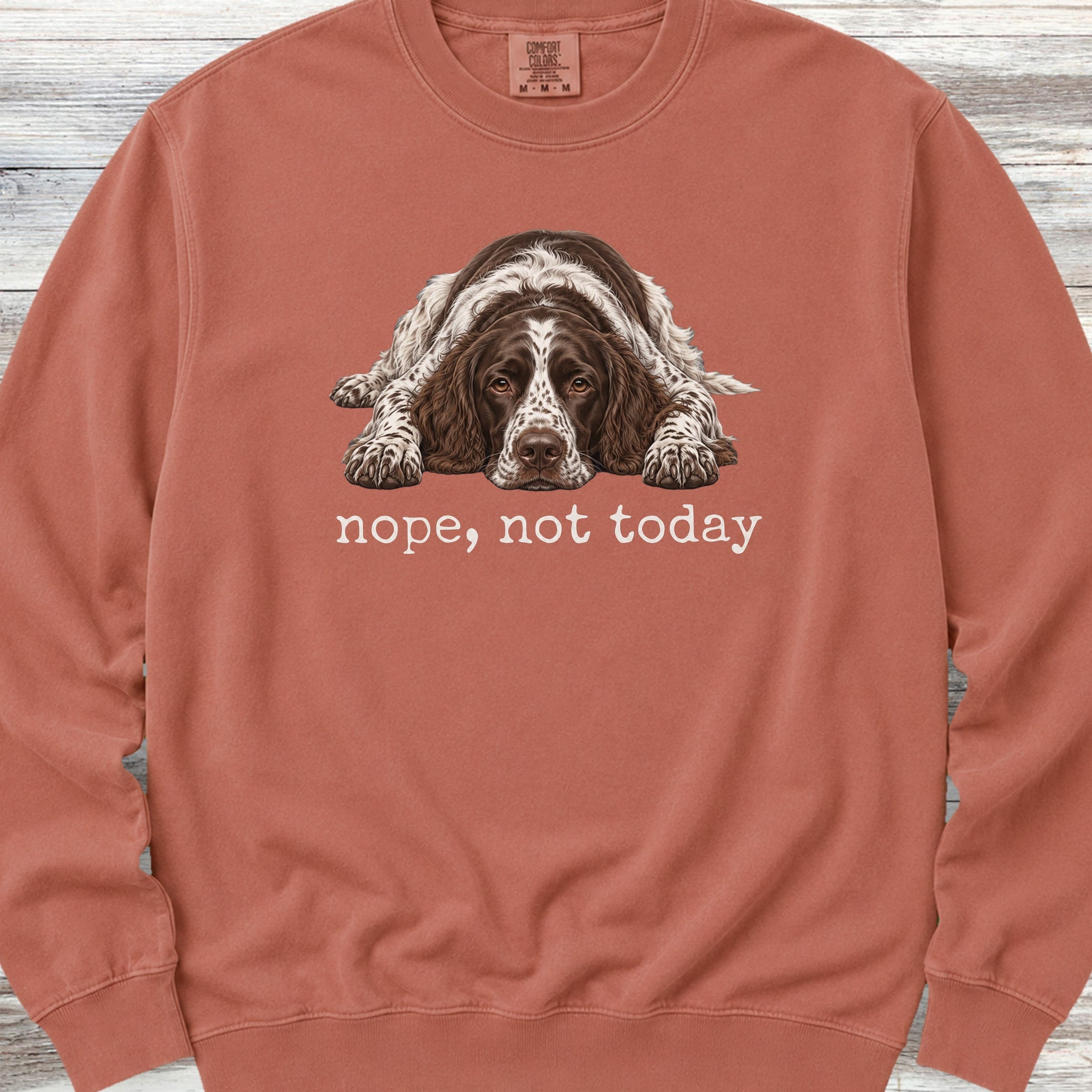 English Springer Spaniel Nope Sweatshirt - Terracotta