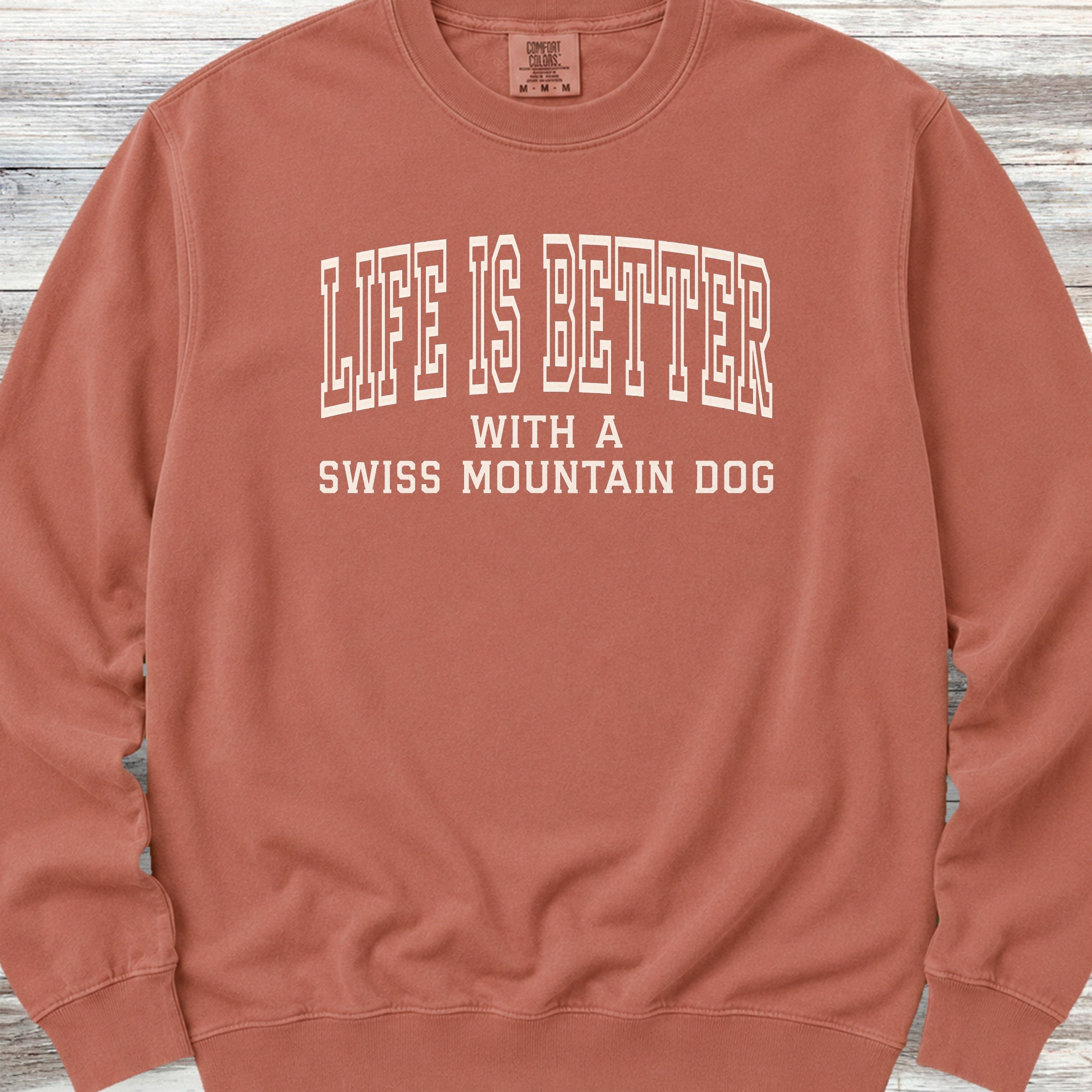 Swiss Mountain Dog Better Sweatshirt - Terracotta