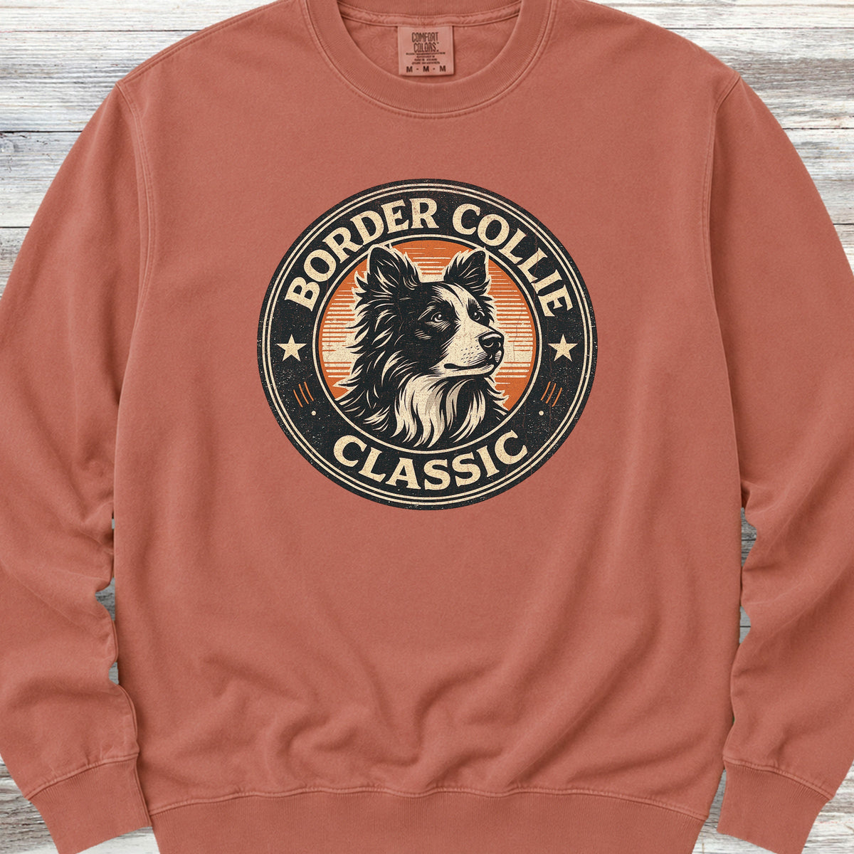 Border Collie Classic Sweatshirt - Terracotta