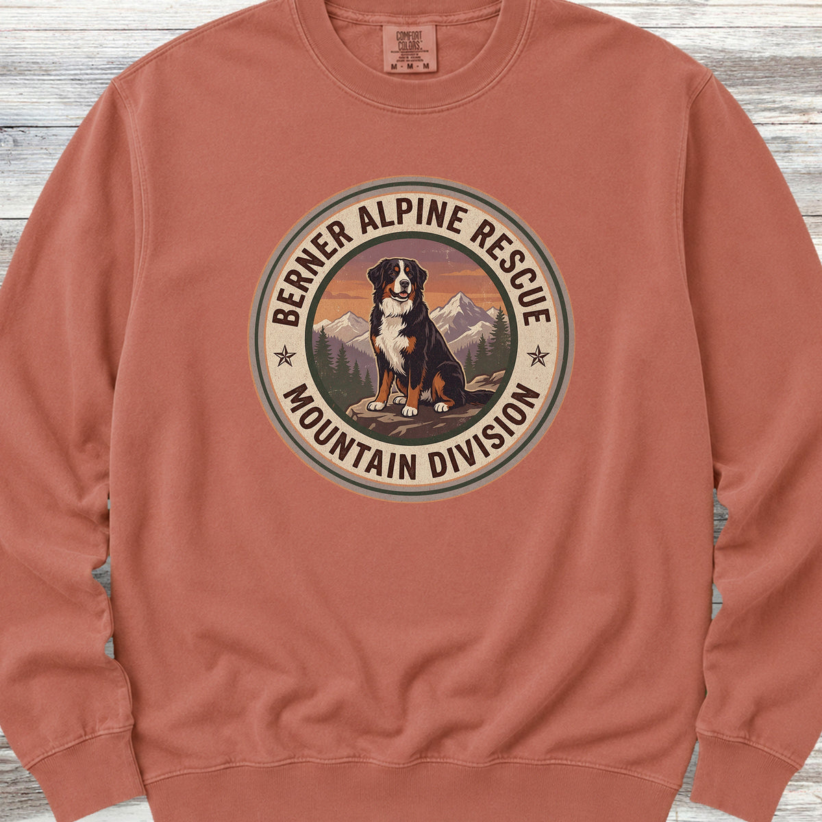 Bernese Mountain Dog Rescue Sweatshirt - Terracotta