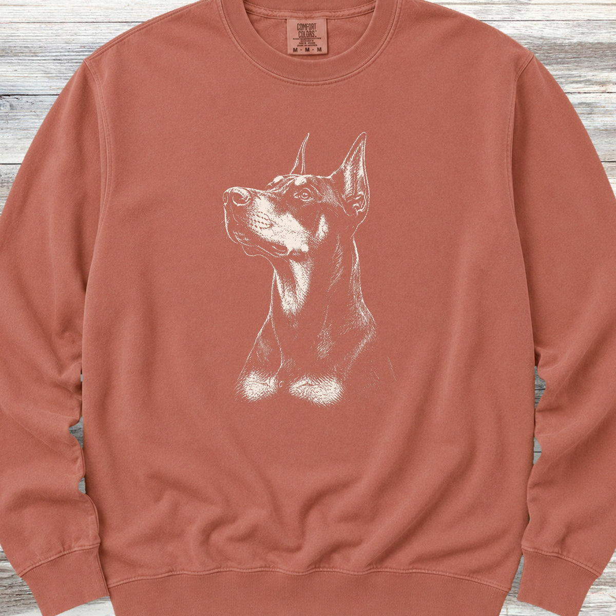 Doberman Loyalty Sweatshirt - Terracotta