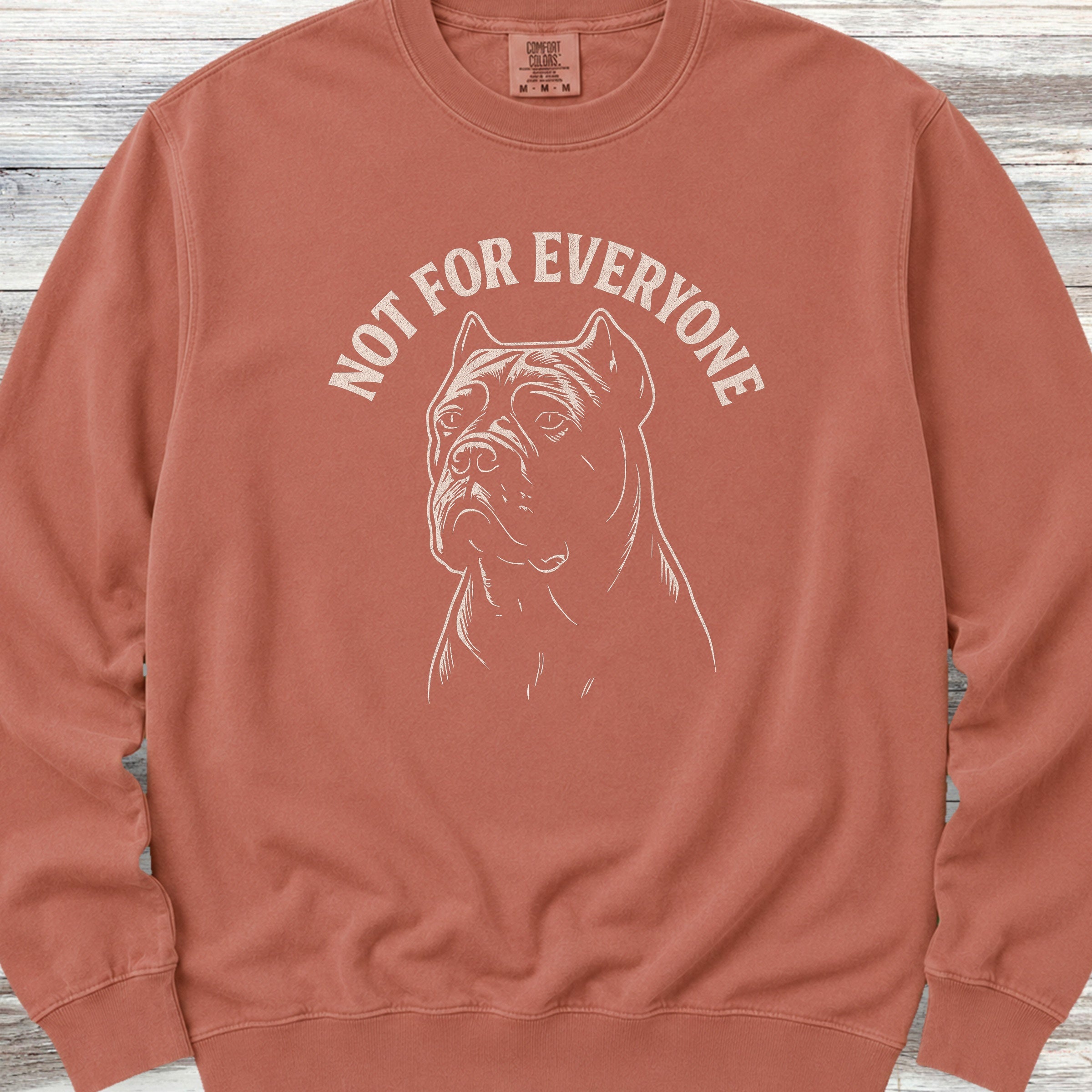 Cane Corso Not Everyone Sweatshirt - Terracotta