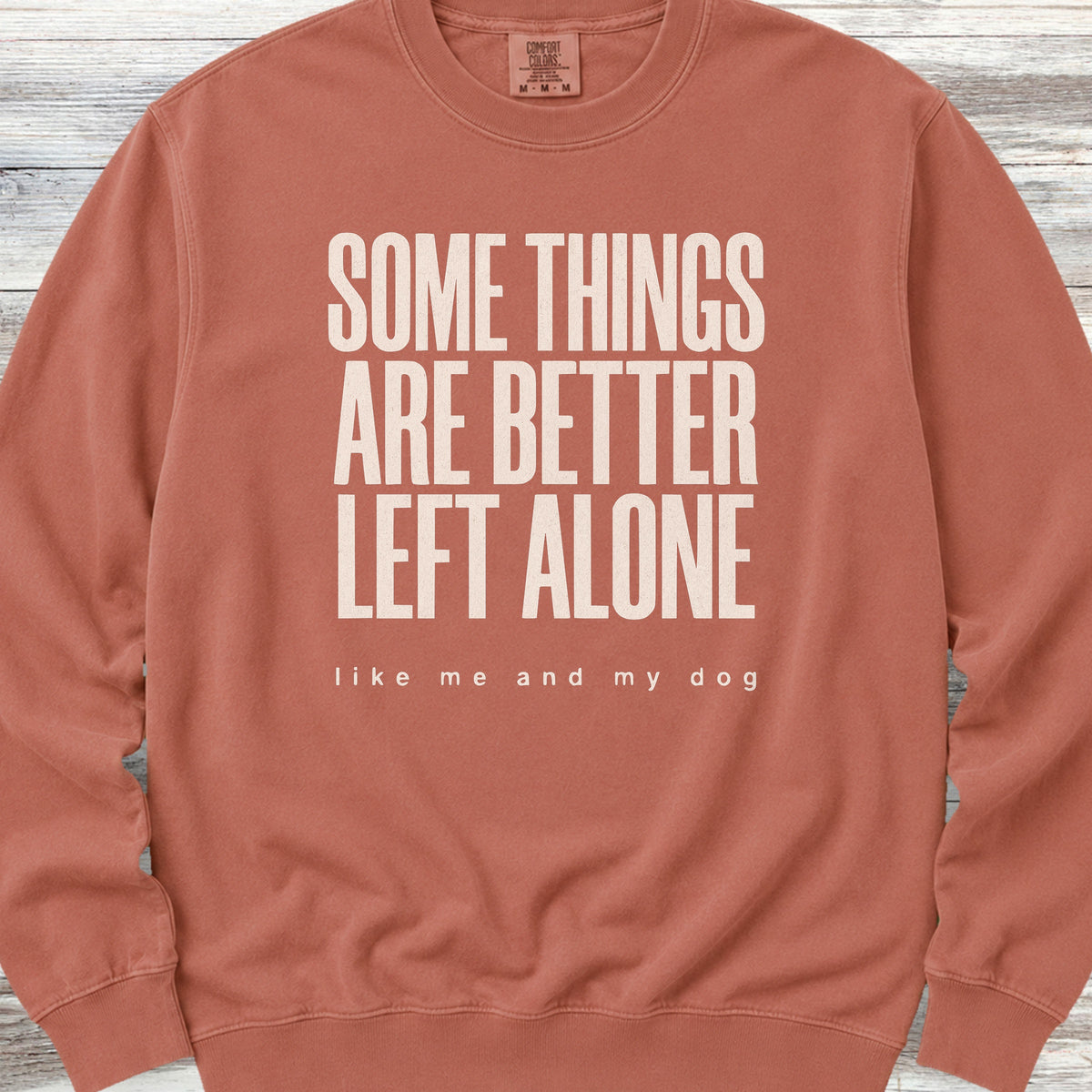Dog Introvert Sweatshirt - Terracotta