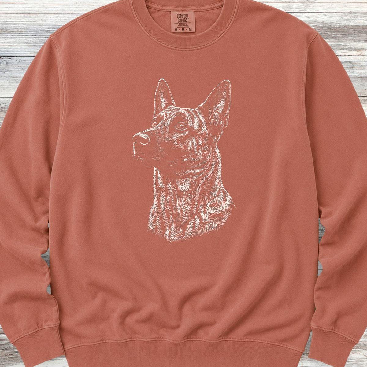 Dutch Shepherd Loyalty Sweatshirt - Terracotta