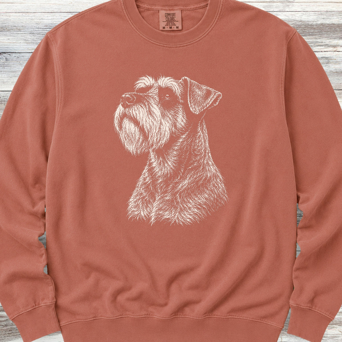 Schnauzer Loyalty Sweatshirt - Terracotta