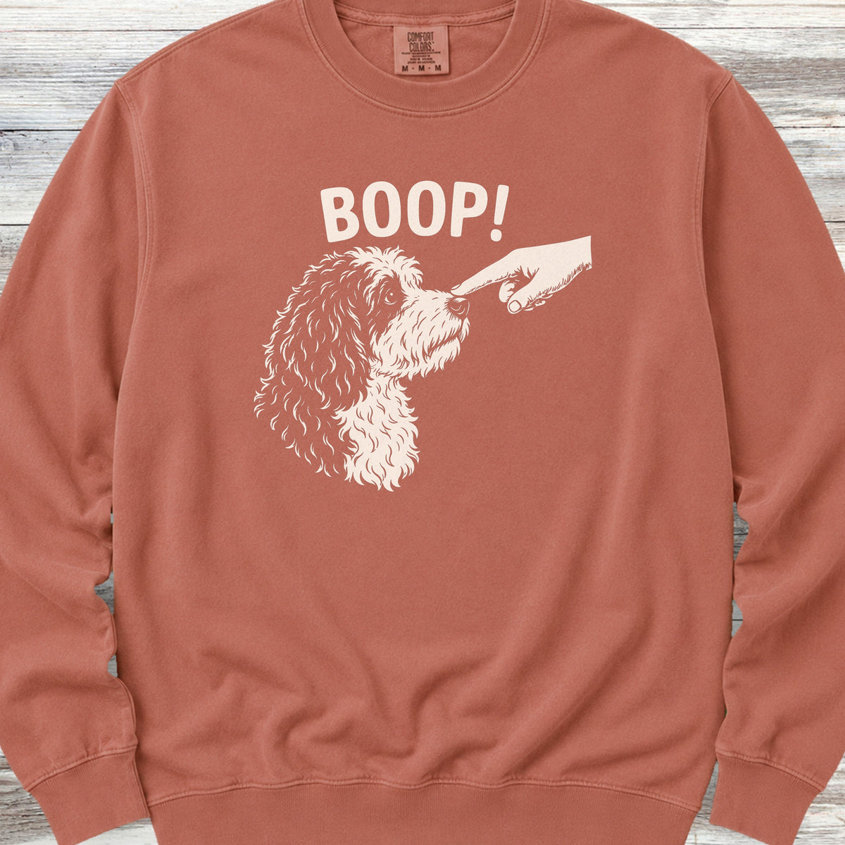 Sheepadoodle BOOP! Sweatshirt - Terracotta