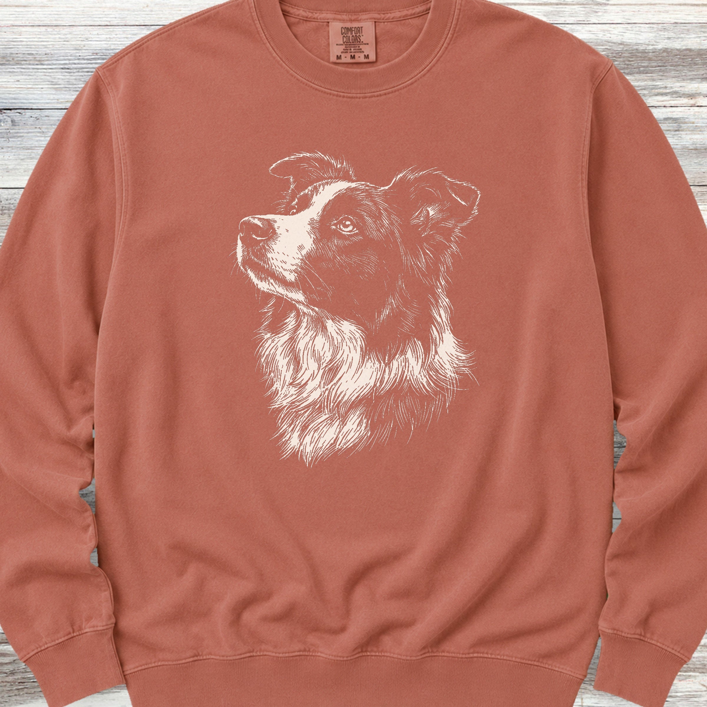 Border Collie Loyalty Sweatshirt - Terracotta