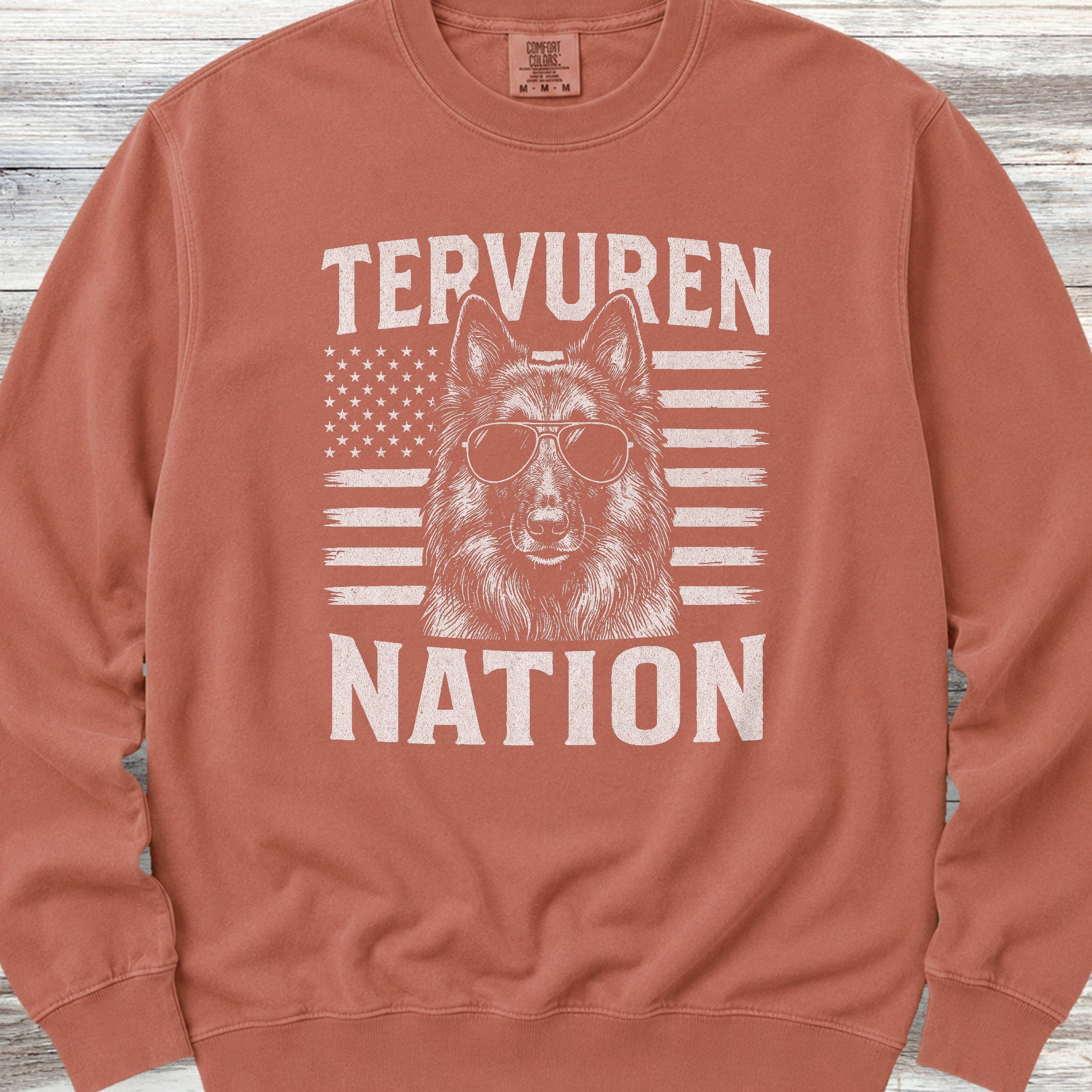 Belgian Tervuren Nation Sweatshirt - Terracotta