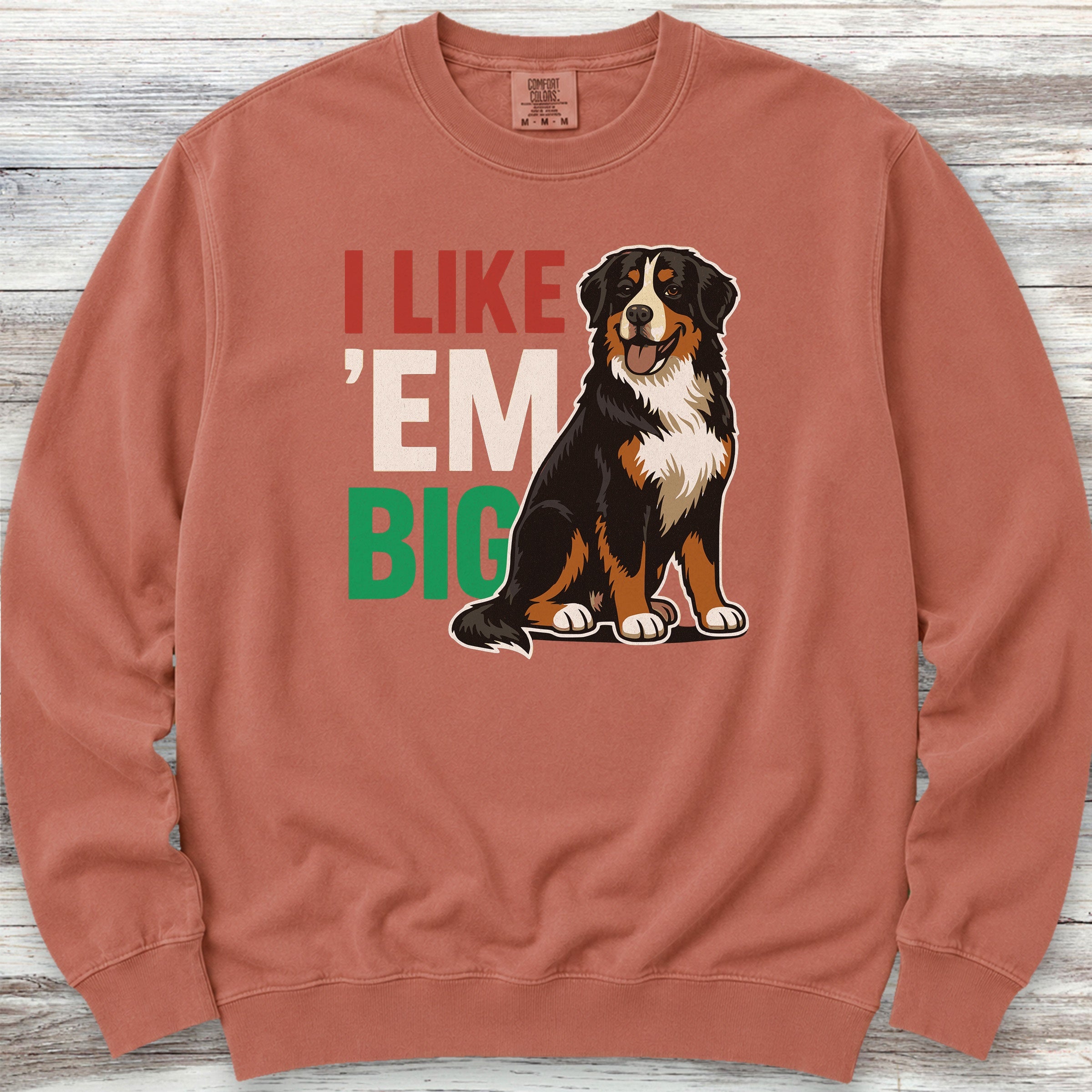 Bernese Mountain Dog Big Sweatshirt - Terracotta