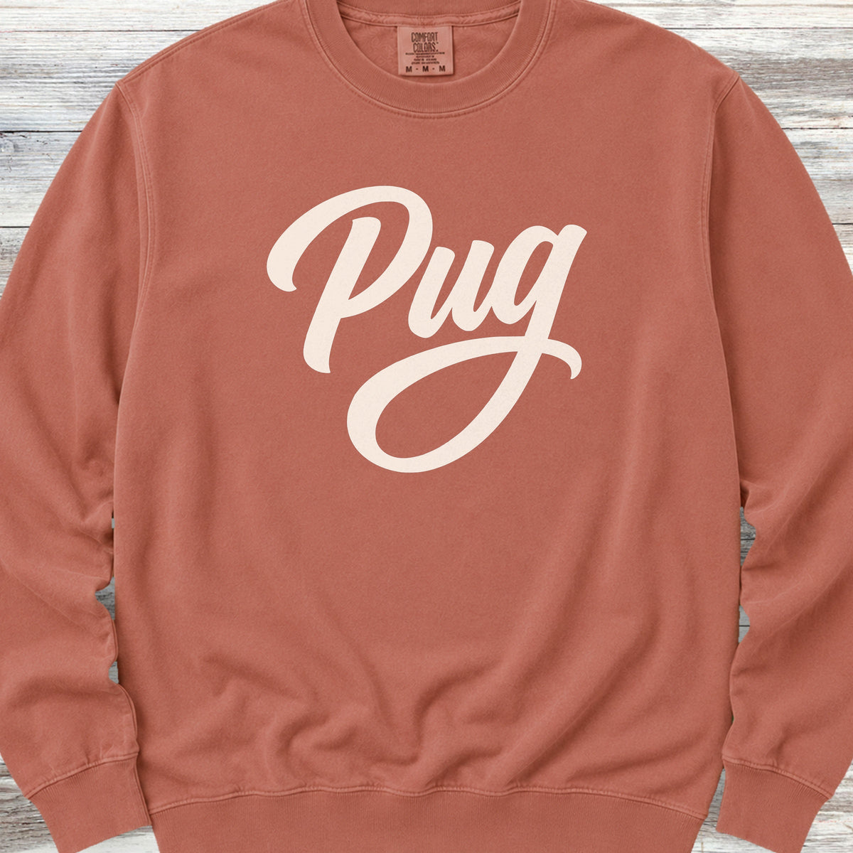 Pug Team Sweatshirt - Terracotta