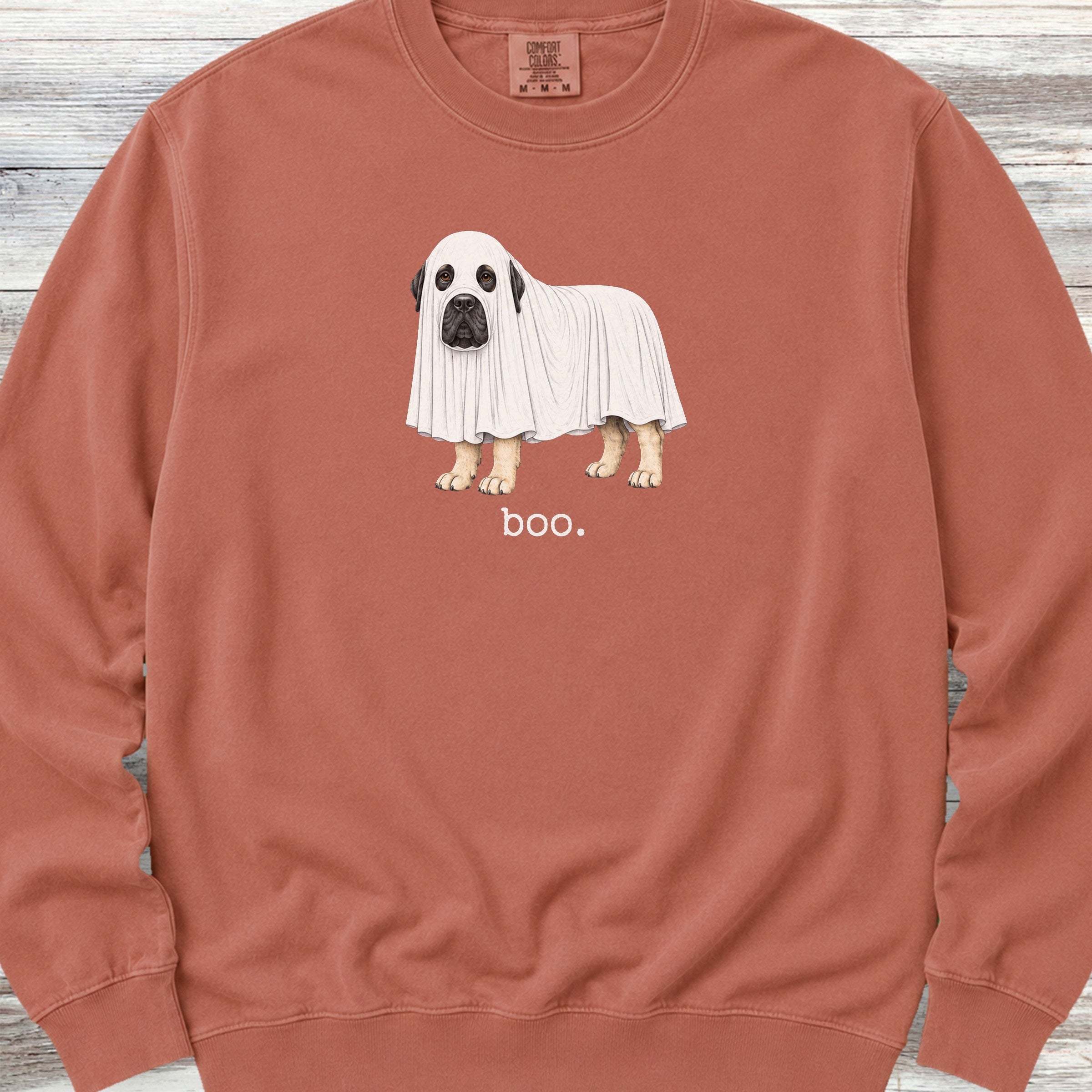English Mastiff Boo Sweatshirt - Terracotta