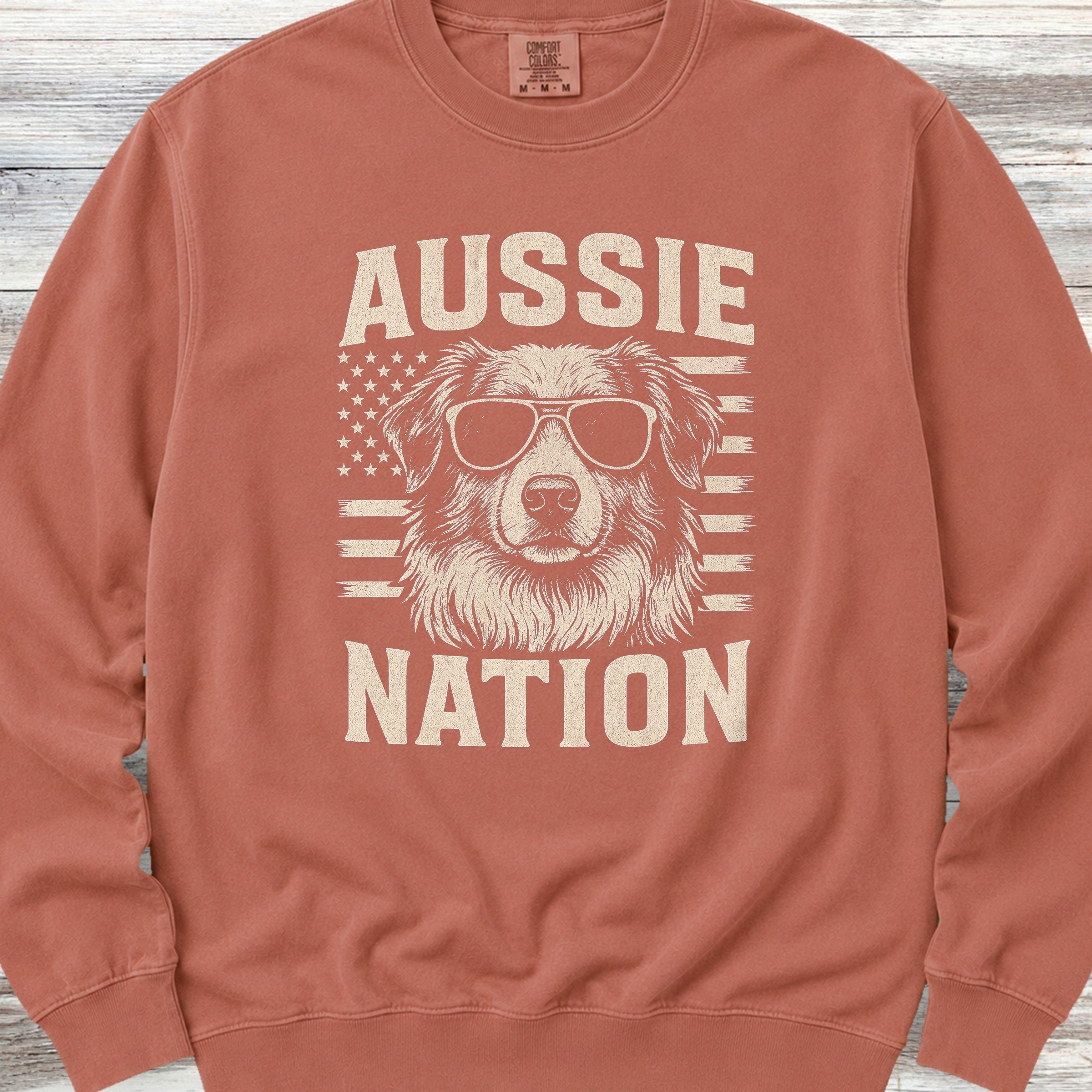 Australian Shepherd Nation Sweatshirt - Terracotta