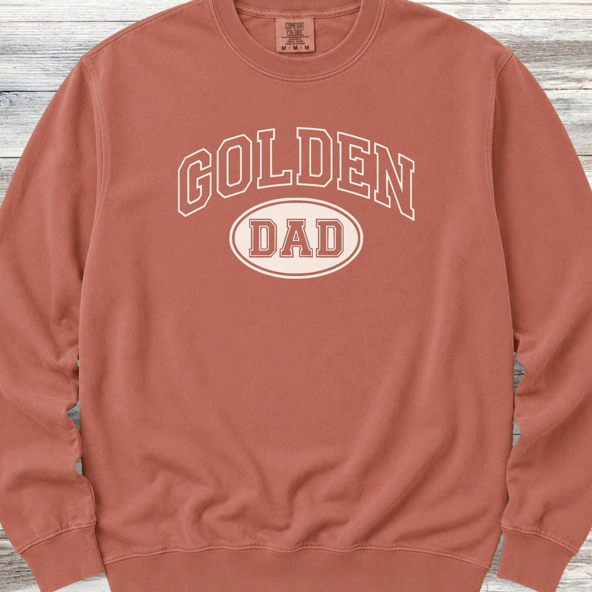 Golden Retriever Dad Sweatshirt - Terracotta