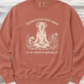 Inner Peace World of Squirrels Sweatshirt - Terracotta