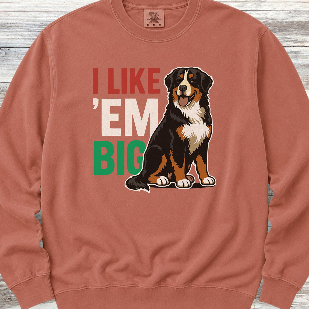 Bernese Mountain Dog Big Sweatshirt - Terracotta