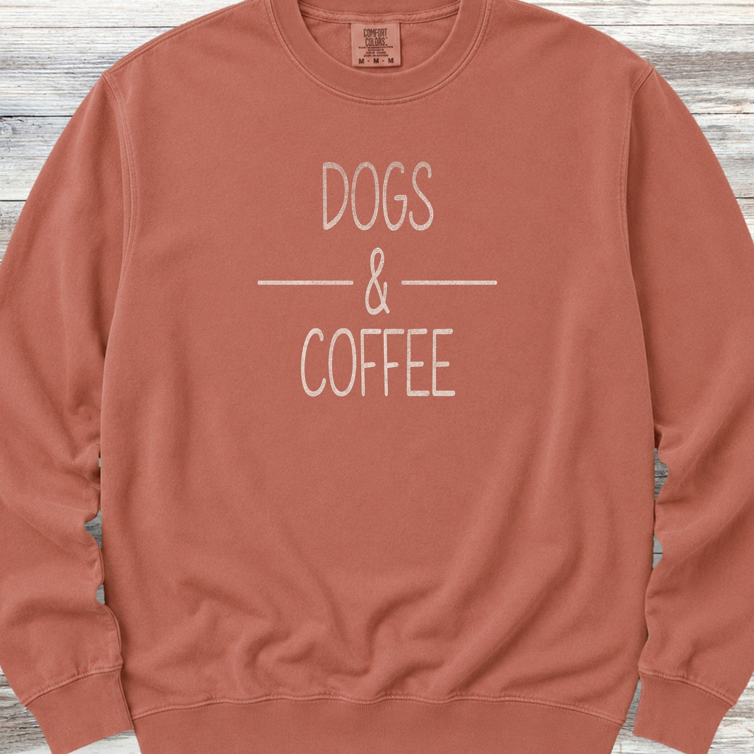 Dogs & Coffee Sweatshirt - Terracotta