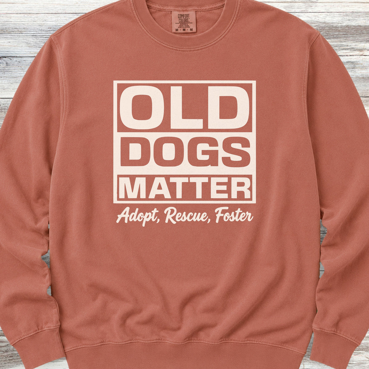 Old Dogs Matter Sweatshirt - Terracotta