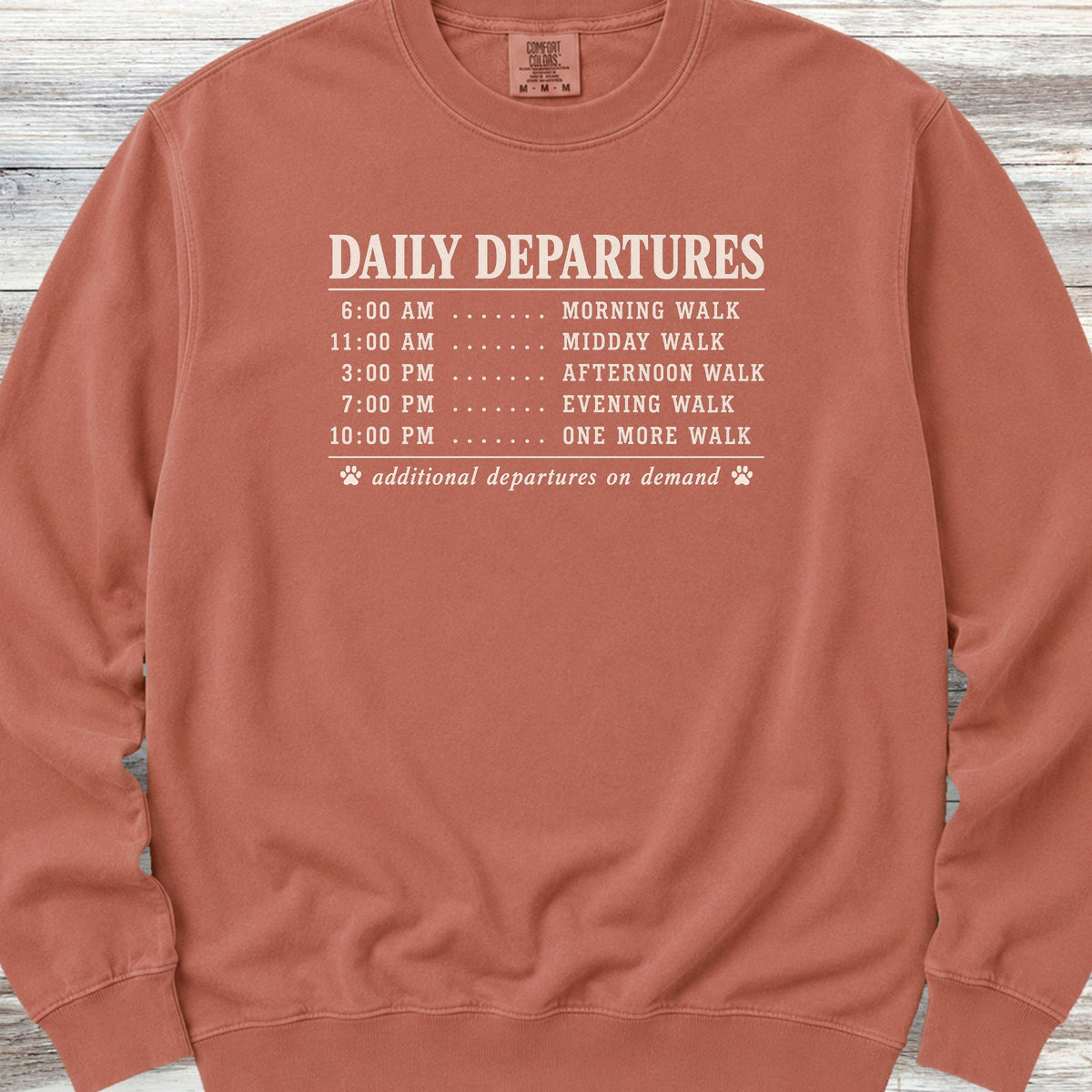 Daily Departures Sweatshirt - Terracotta