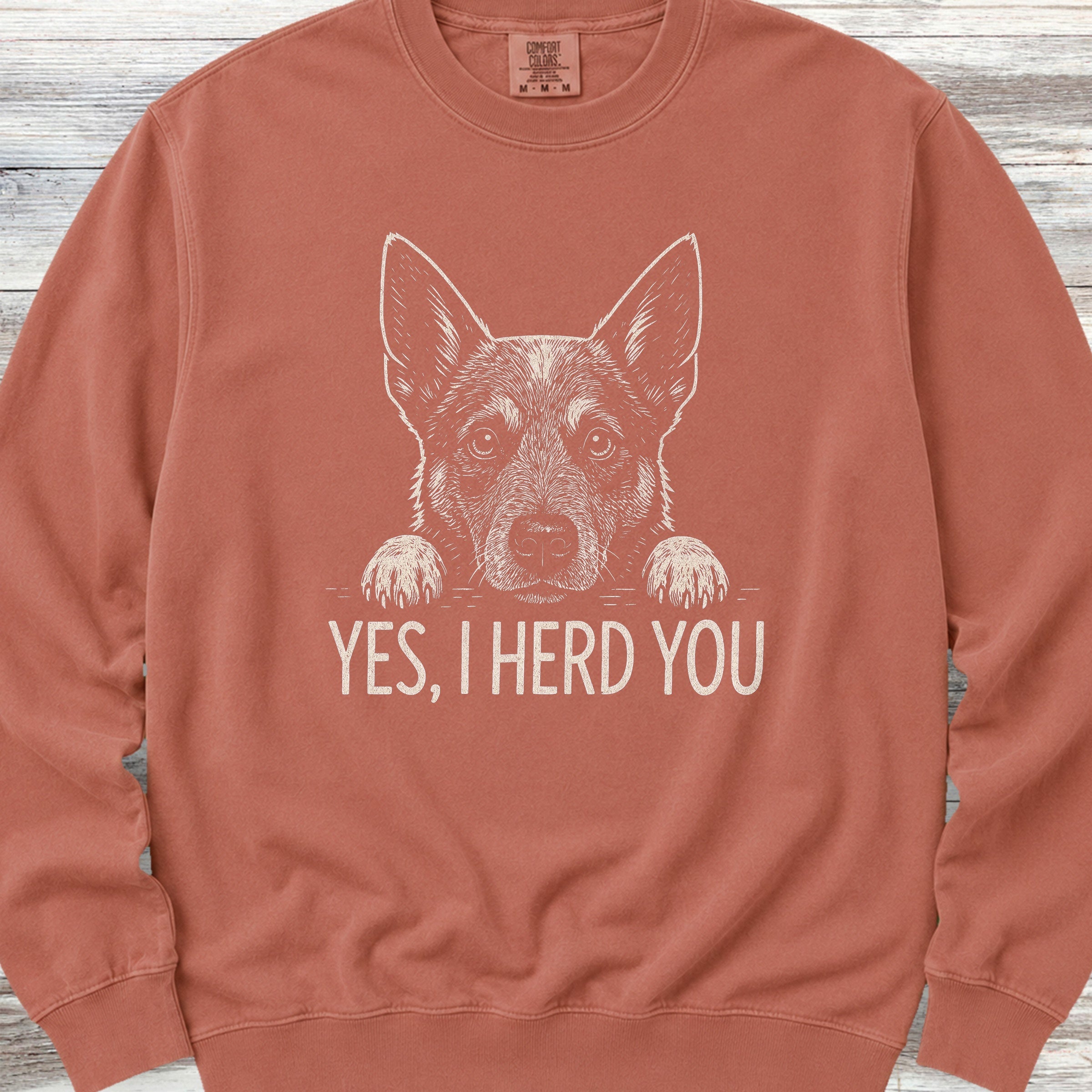 Australian Cattle Dog Herd You Sweatshirt - Terracotta