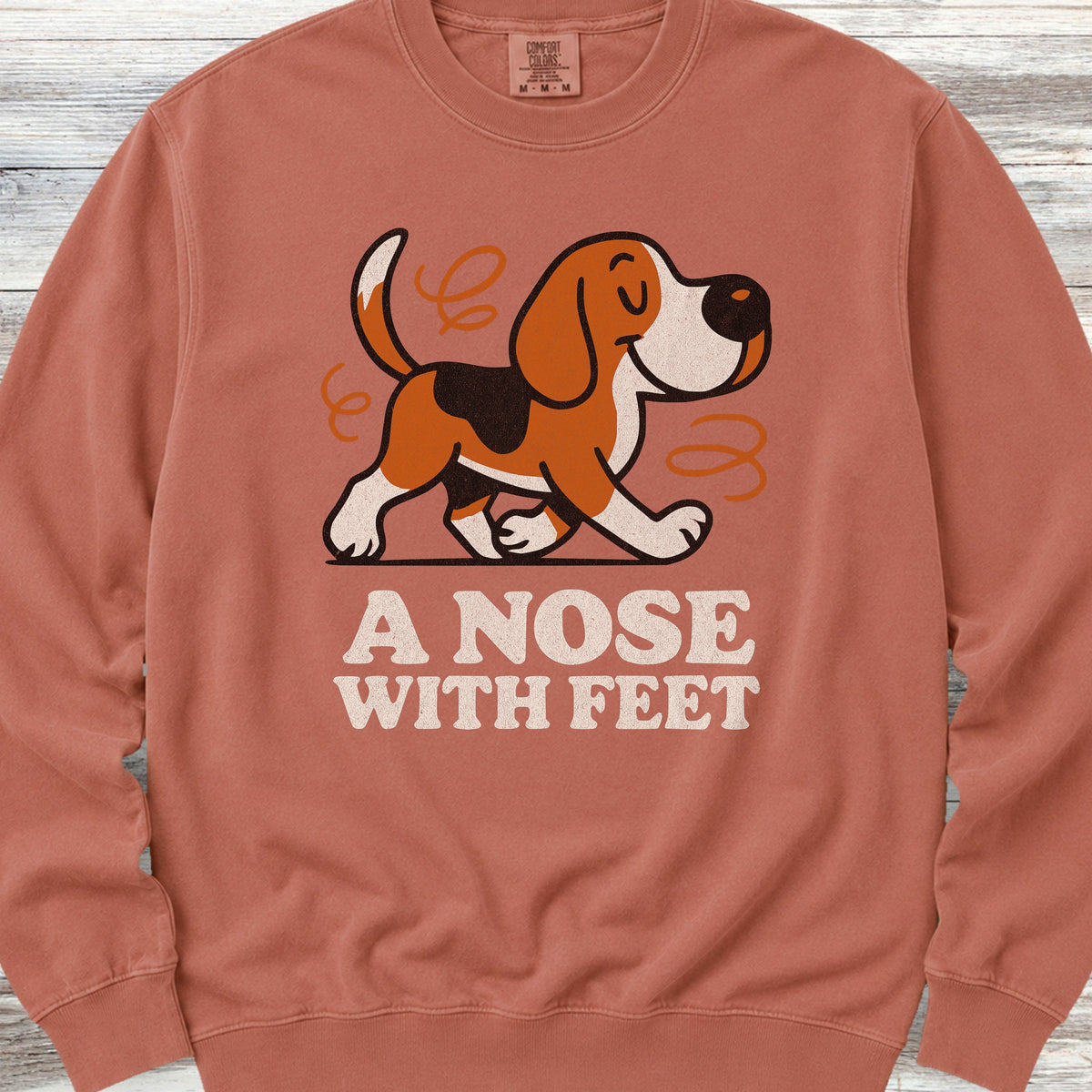 Beagle Nose Sweatshirt - Terracotta