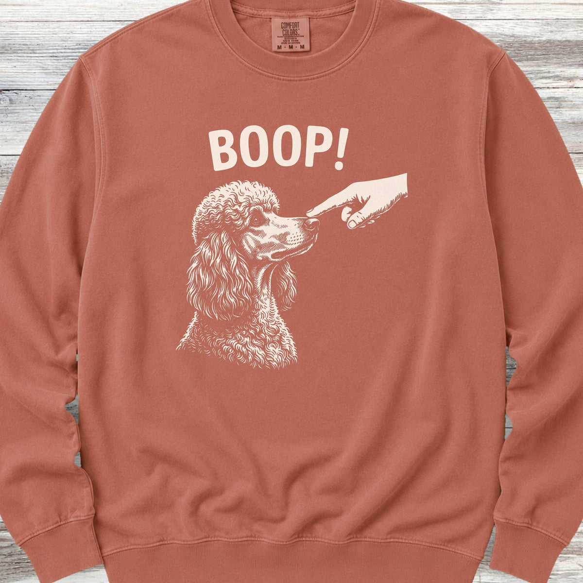 Poodle Boop! Sweatshirt - Terracotta