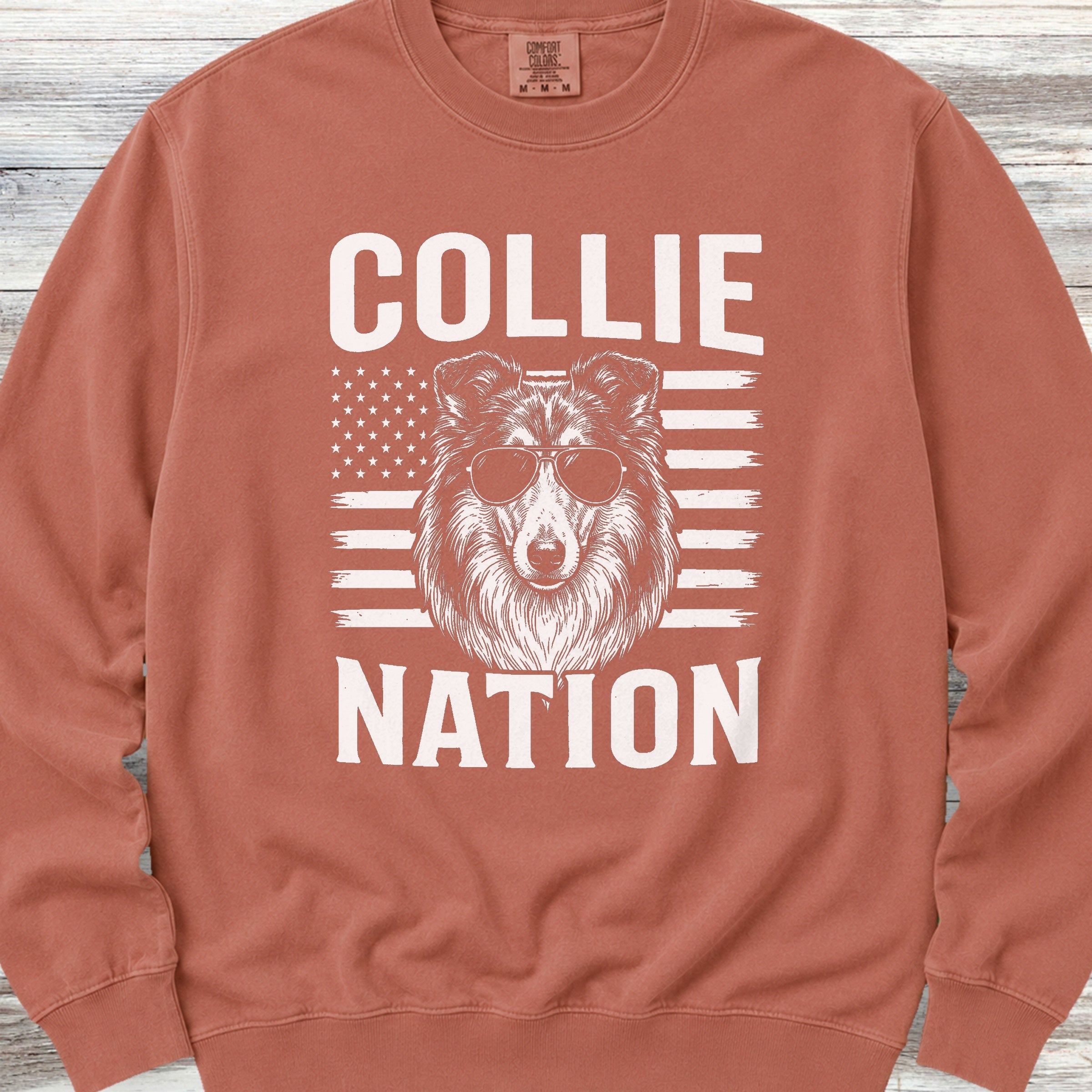 Rough Collie Nation Sweatshirt - Terracotta