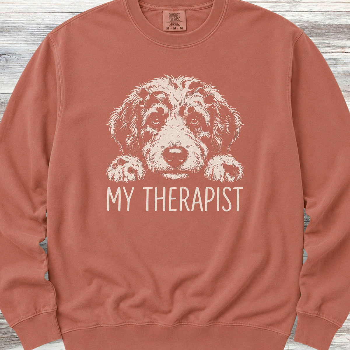 Aussiedoodle Therapist Sweatshirt - Terracotta