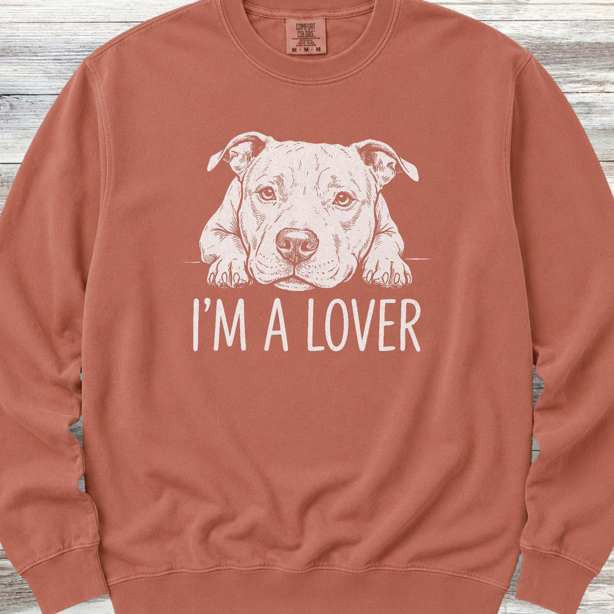 Pit Bull Lover Sweatshirt - Terracotta