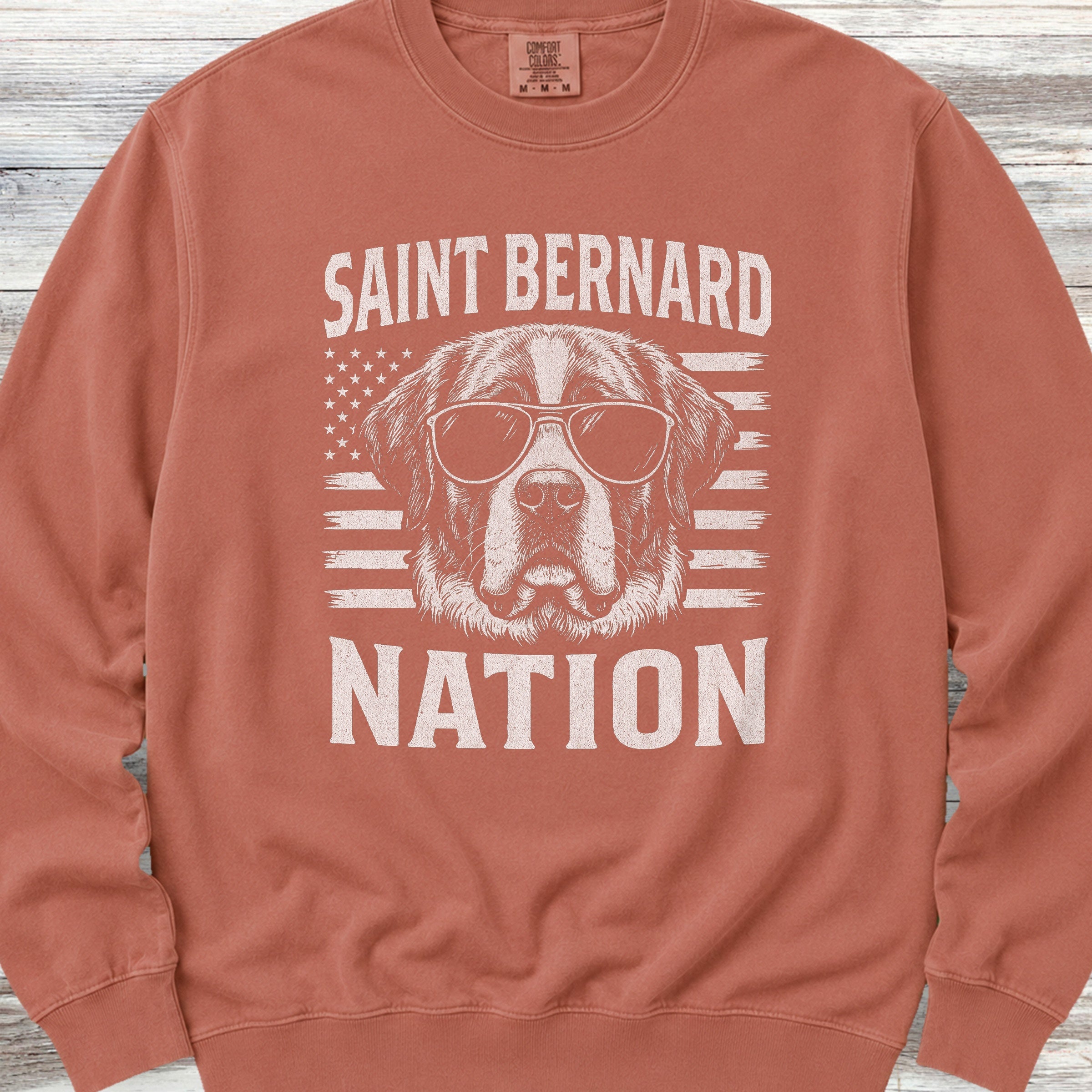 Saint Bernard Nation Sweatshirt - Terracotta