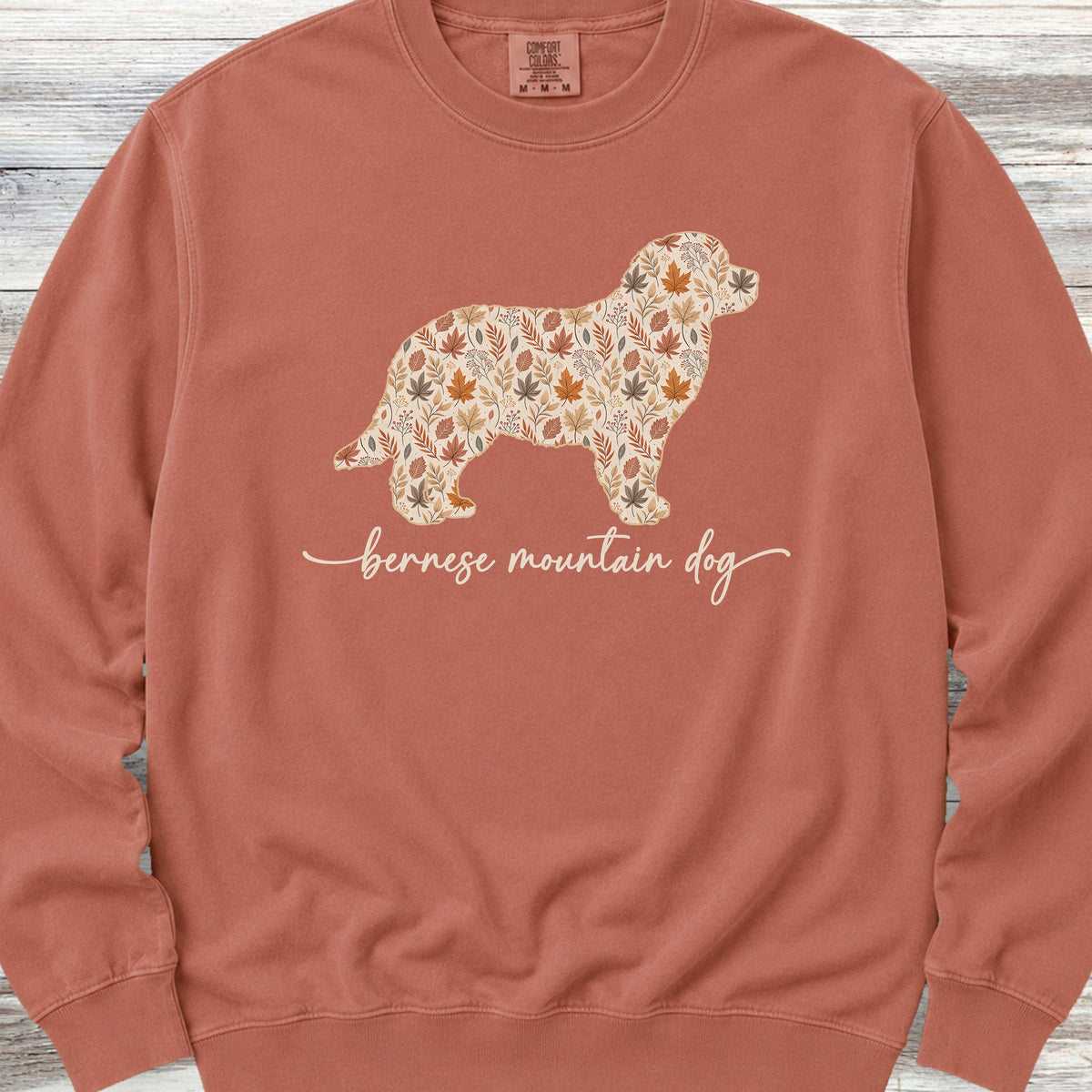 Bernese Mountain Dog Fall Sweatshirt - Terracotta