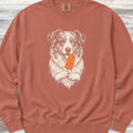 Australian Shepherd Pupsicle Sweatshirt - Terracotta