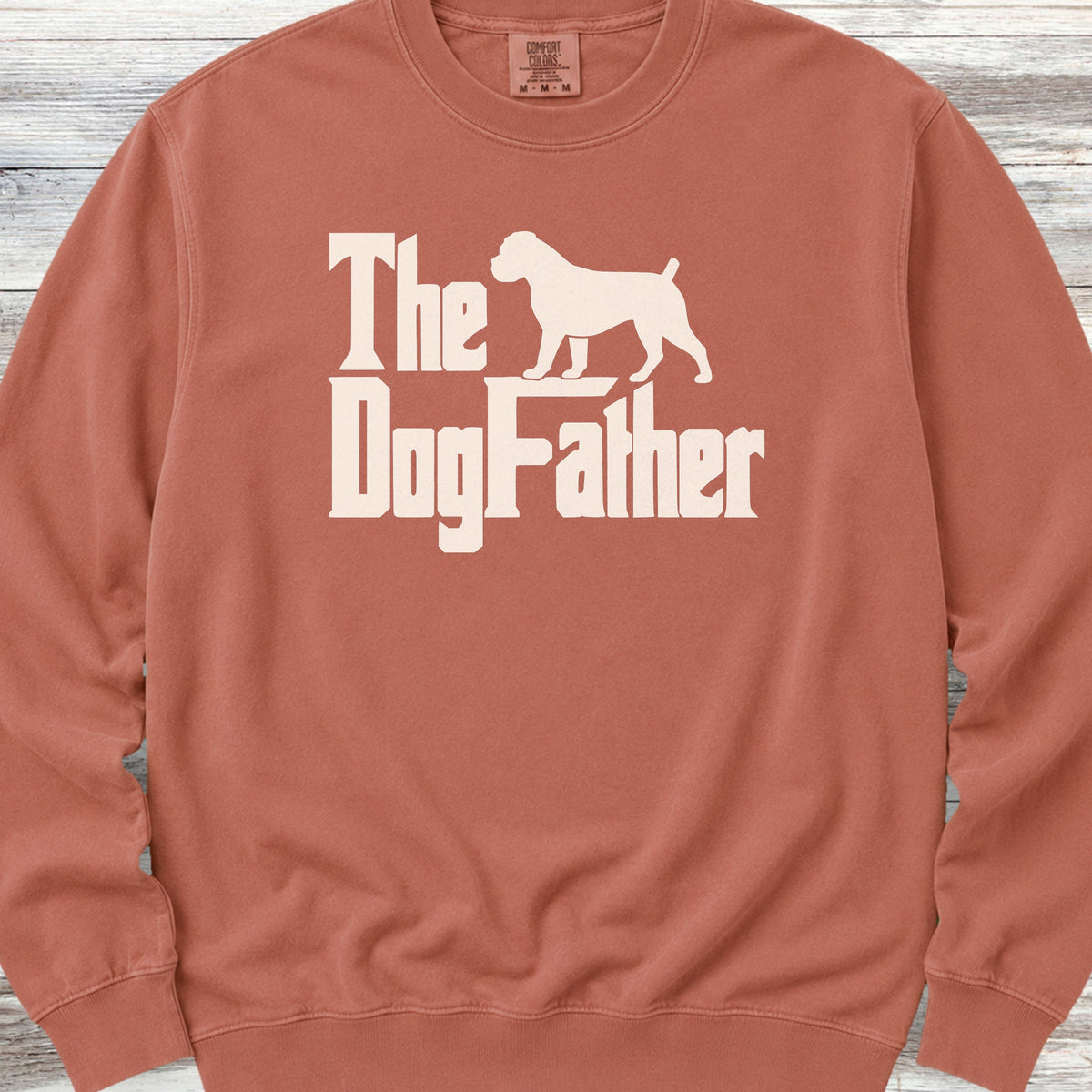 Boxer Dog Father Sweatshirt - Terracotta