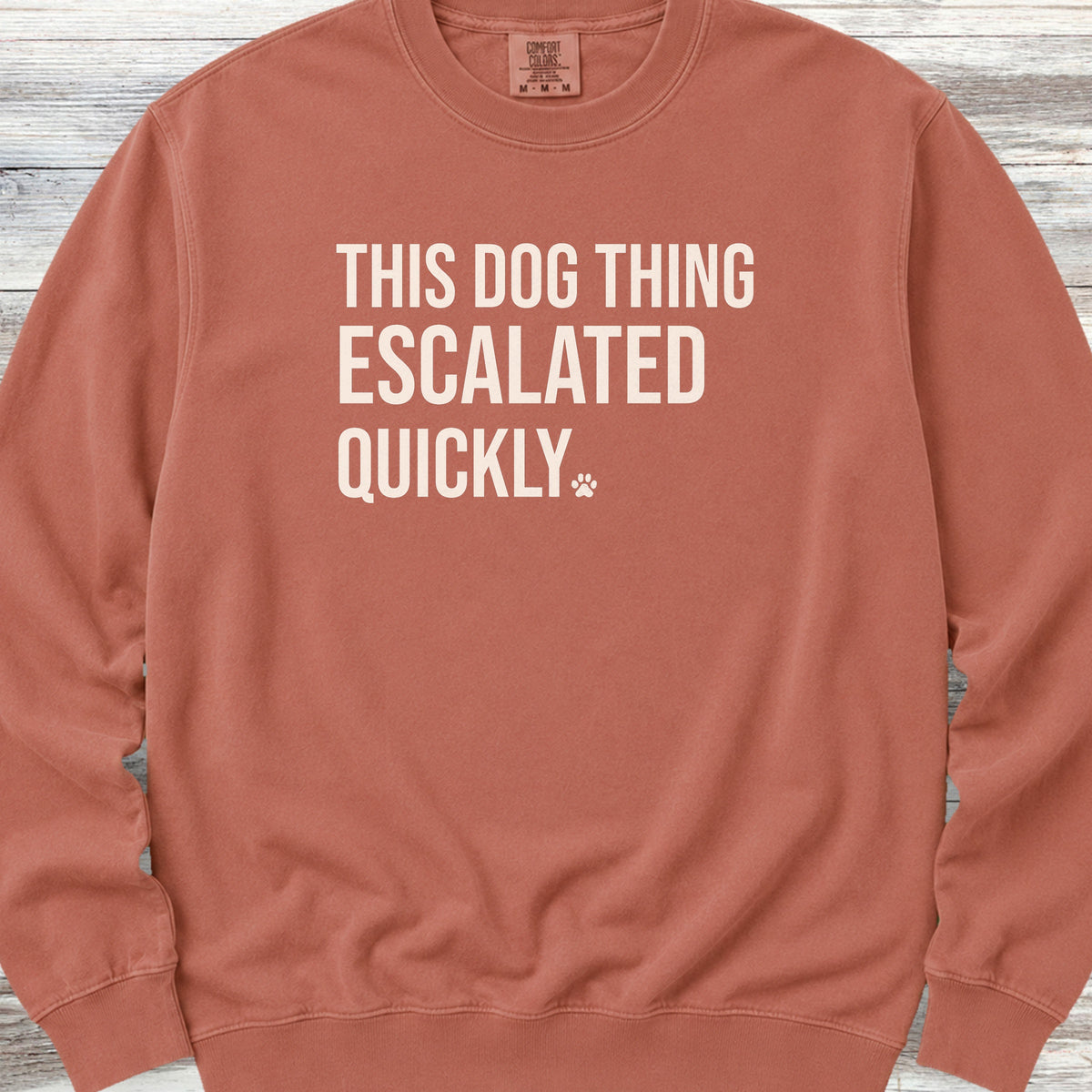 This Escalated Quickly Sweatshirt - Terracotta